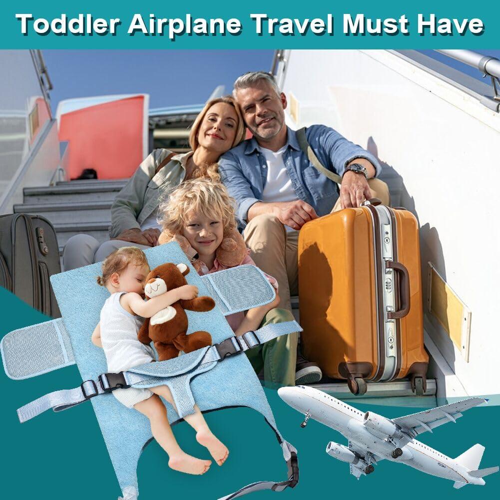 Cama de avión portátil Jaxbo para bebés 1-12 meses, reposapiés