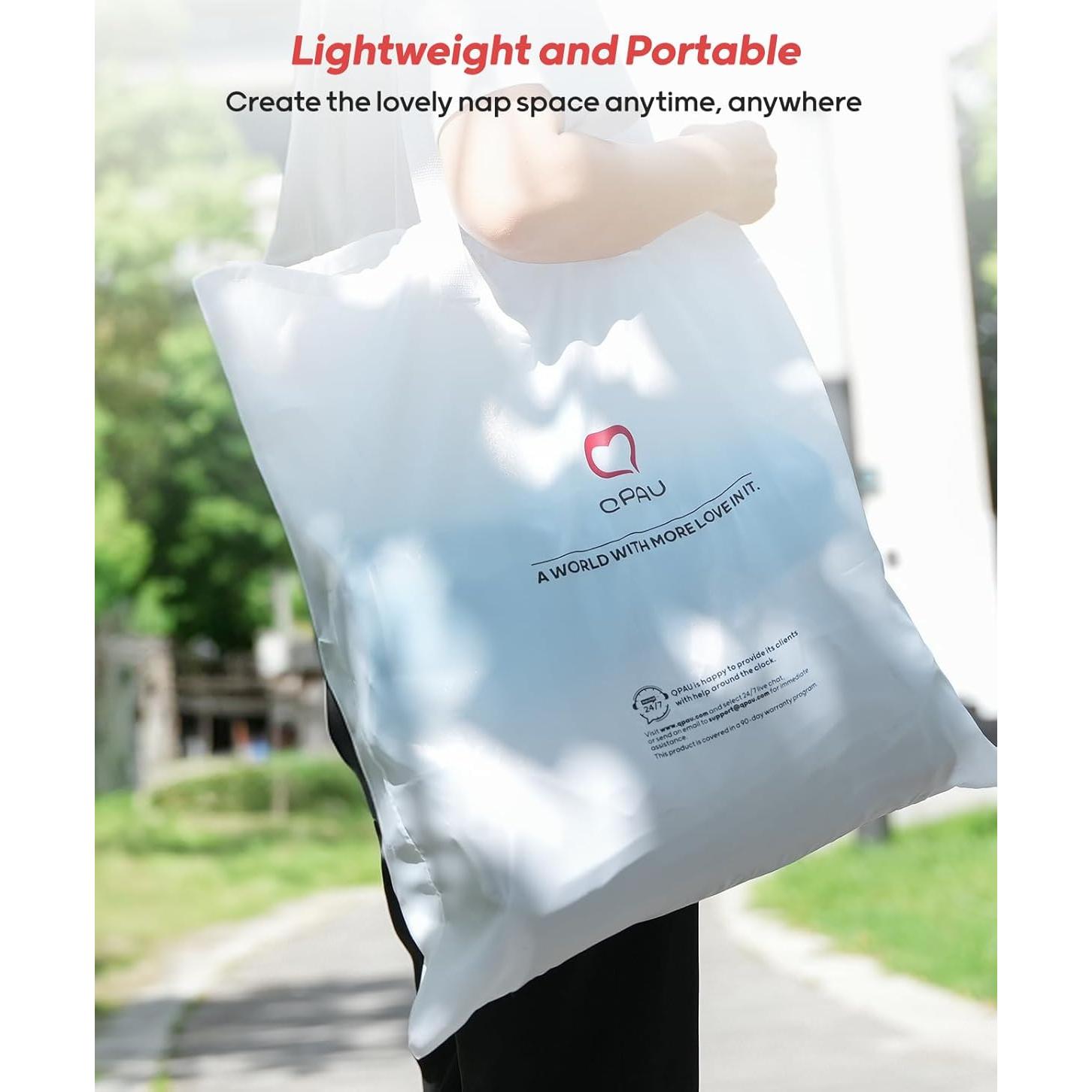 Cama de viaje inflable QPAU para niños 169.5x120 cm Gris