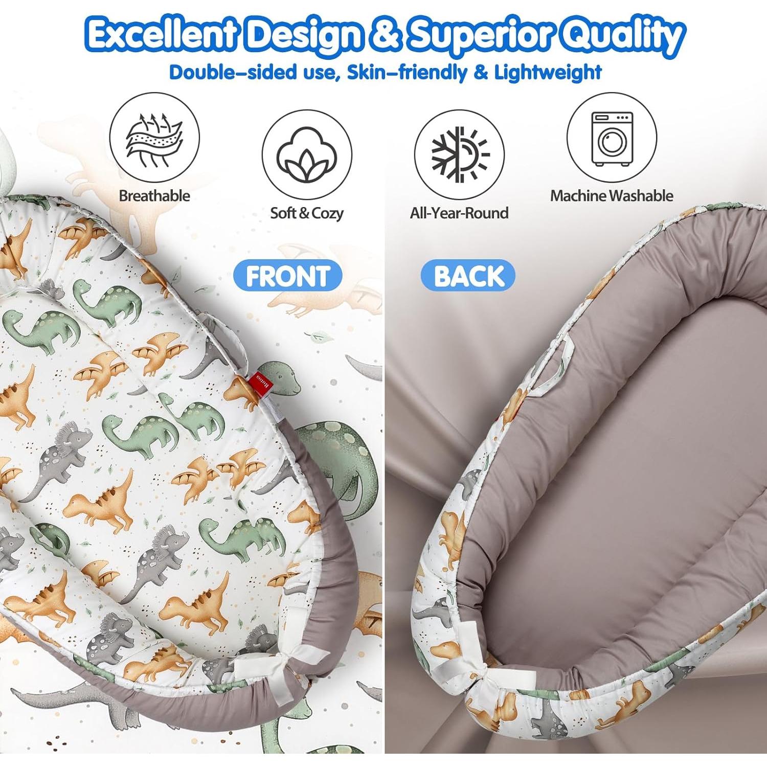 Cojín para Bebés BUTOA 0-24 Meses Transpirable y Lavable