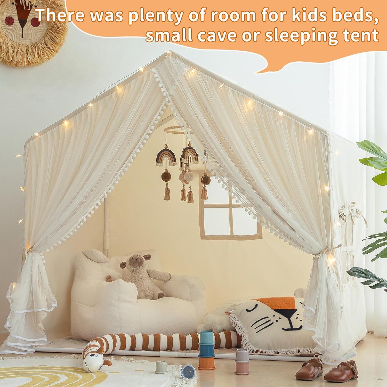 Tienda de Juego para Niños Sherilyn con Alfombra Acolchada 145x90cm