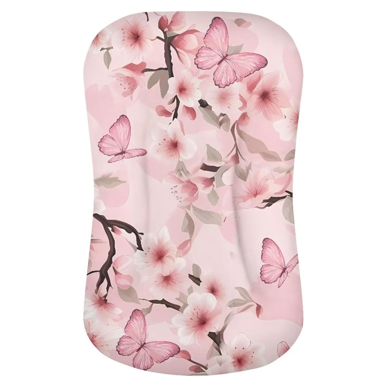 Funda de Almohada para Bebé Mariposa Flor Snuggle Me 80x54cm