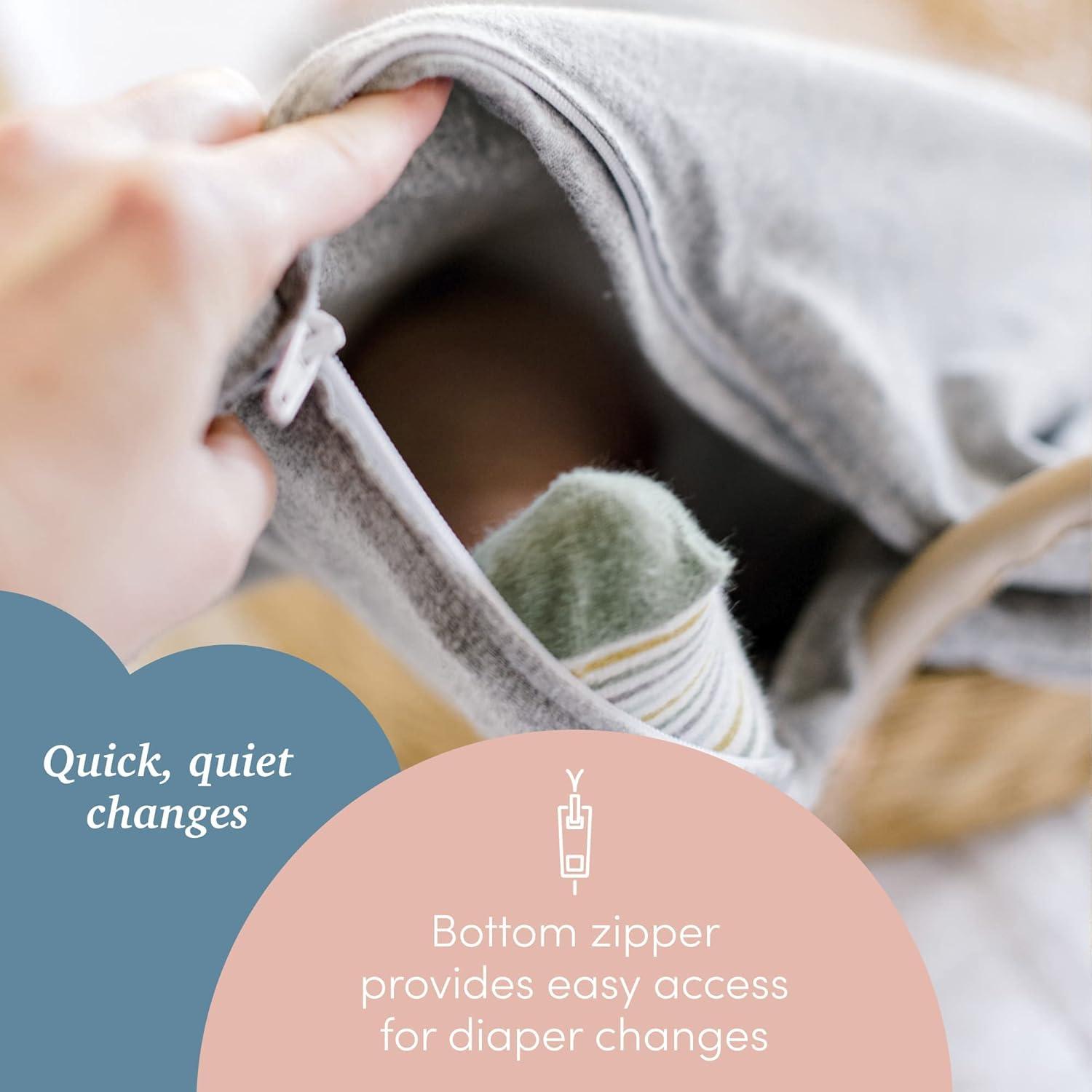 SleepingBaby Zippy Swaddle Manta Envueltos Bebés 2 Pzas Gris