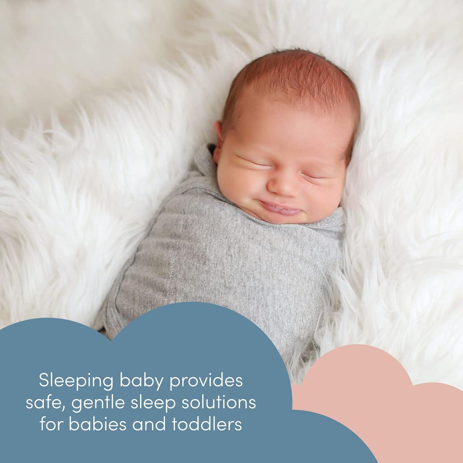 SleepingBaby Zippy Swaddle Manta Envueltos Bebés 2 Pzas Gris