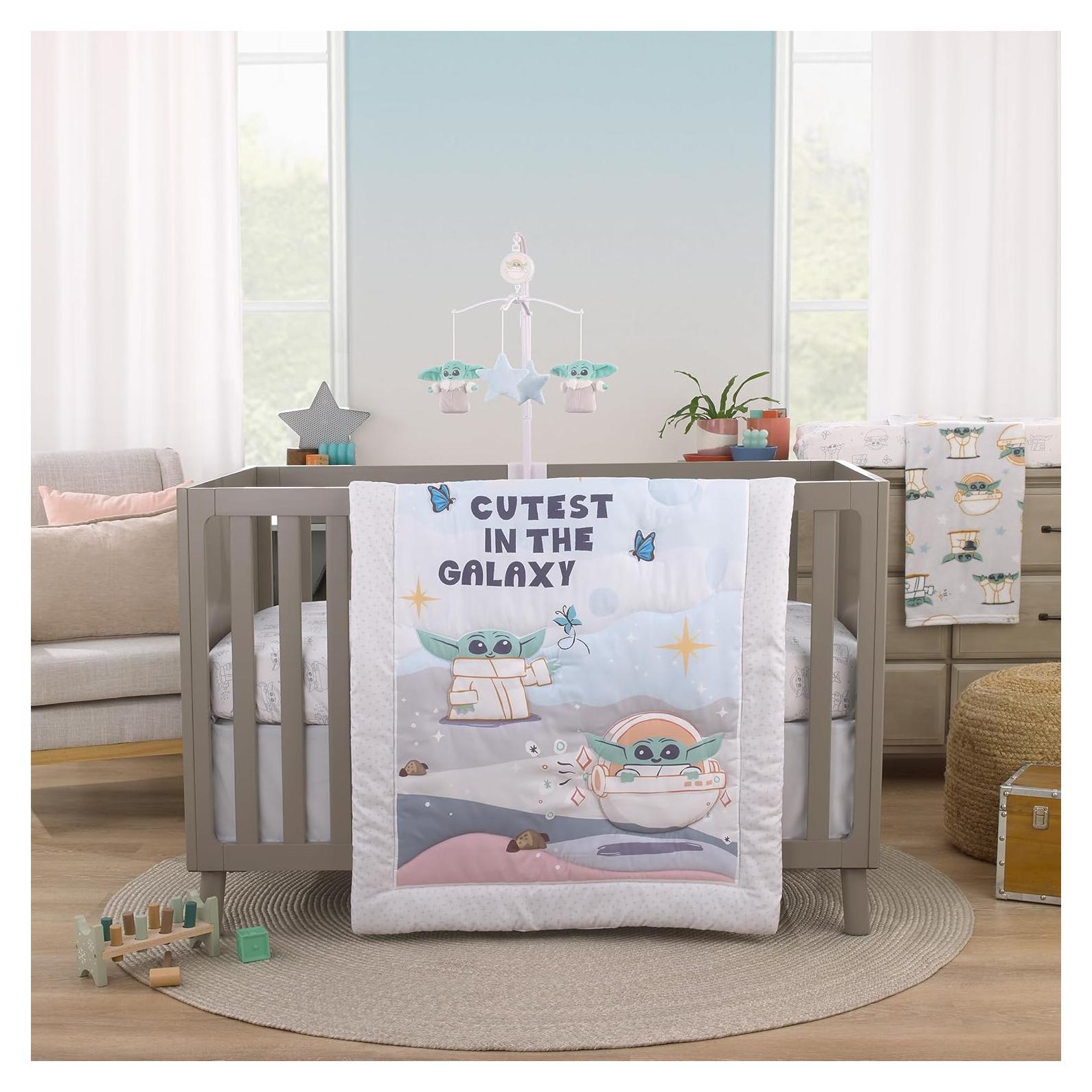 Juego de Ropa de Cuna Star Wars Grogu NoJo 3 Piezas