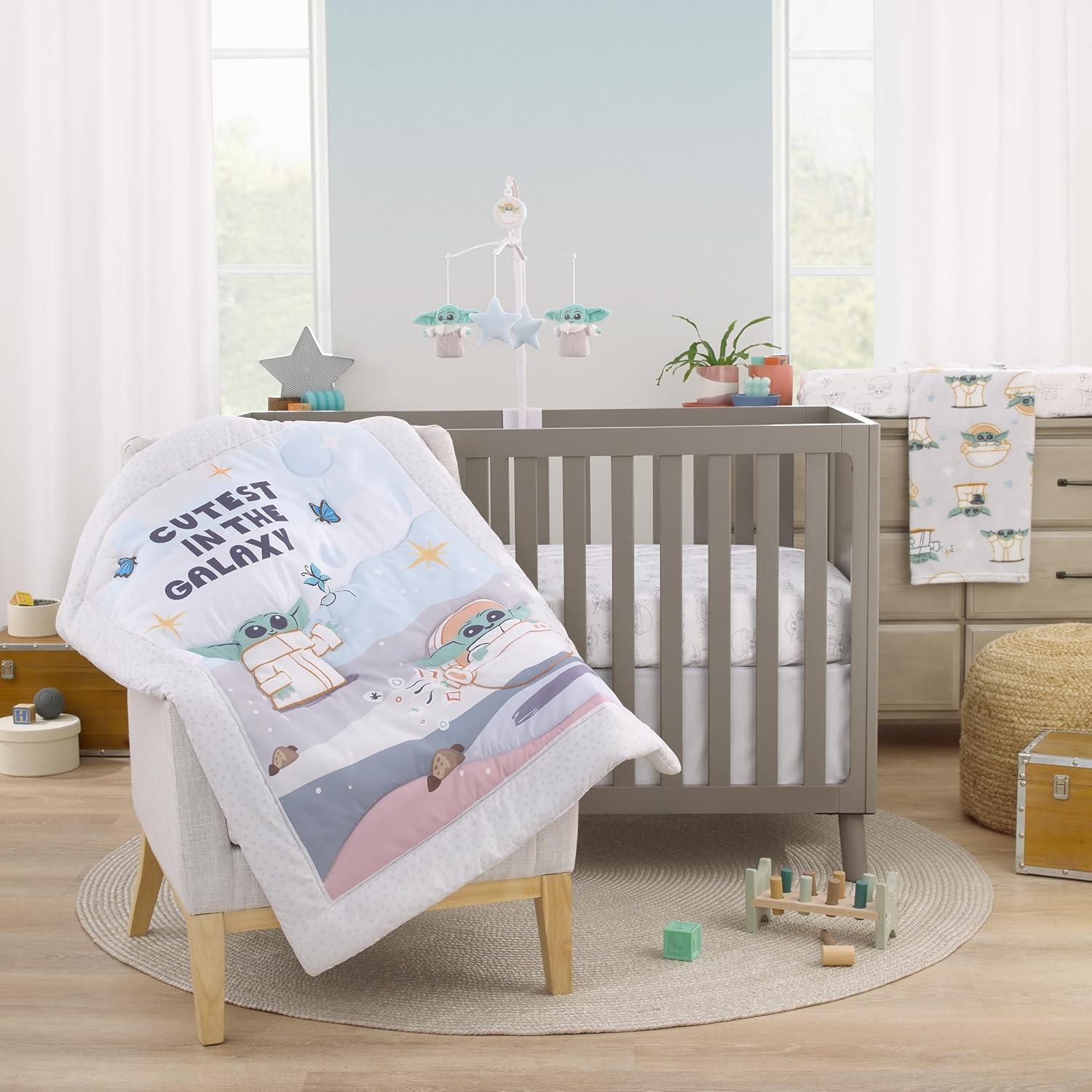 Juego de Ropa de Cuna Star Wars Grogu NoJo 3 Piezas