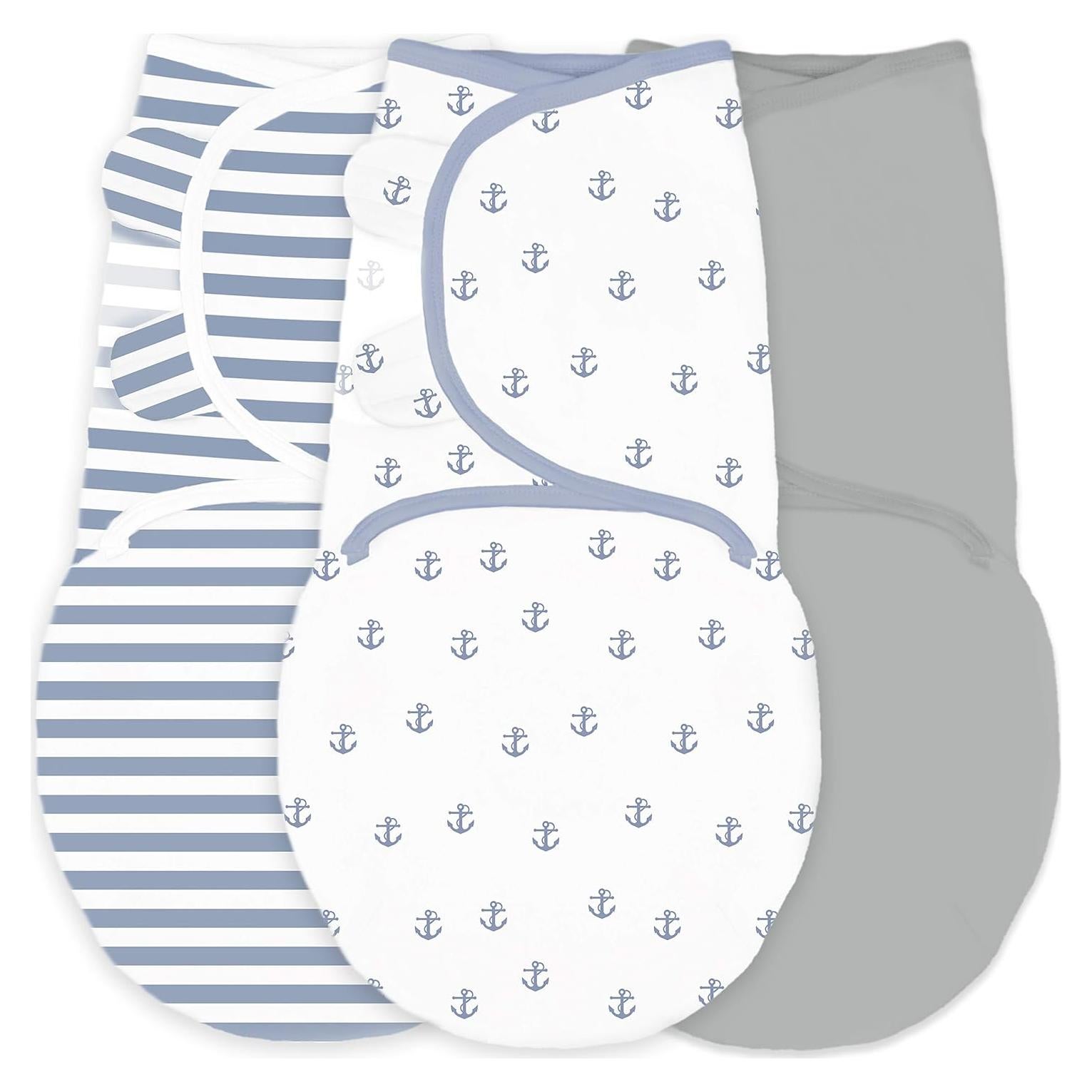 Manta Envolver para Bebés Increíble Bebé 100% Algodón 3 Piezas