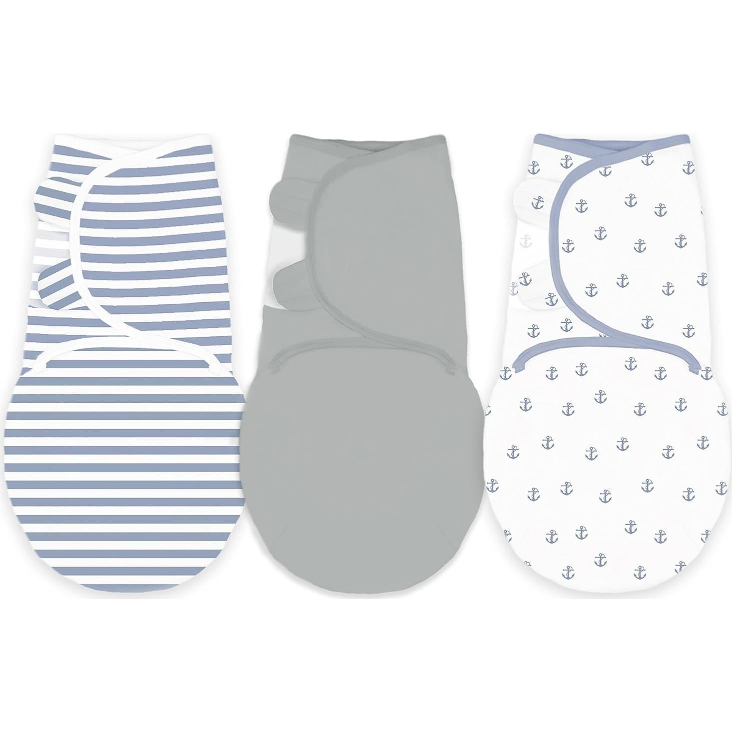 Manta Envolver para Bebés Increíble Bebé 100% Algodón 3 Piezas