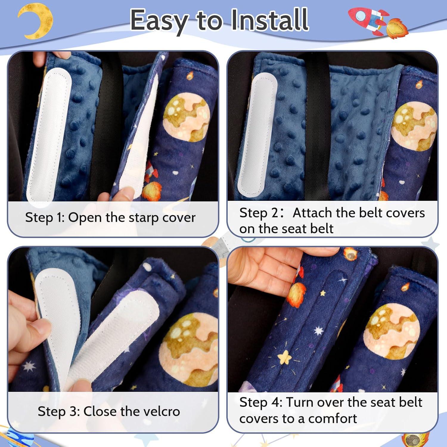 Cubiertas de Cinturón de Asiento para Bebé Pea Pod 2 Pzas