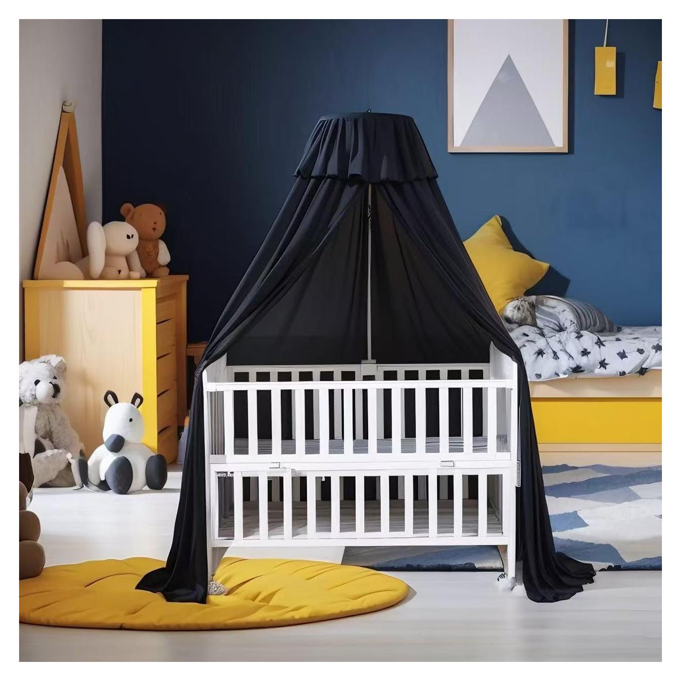 Cubierta de Red para Cuna Negra - Dosel Oscurecedor 200x79 cm