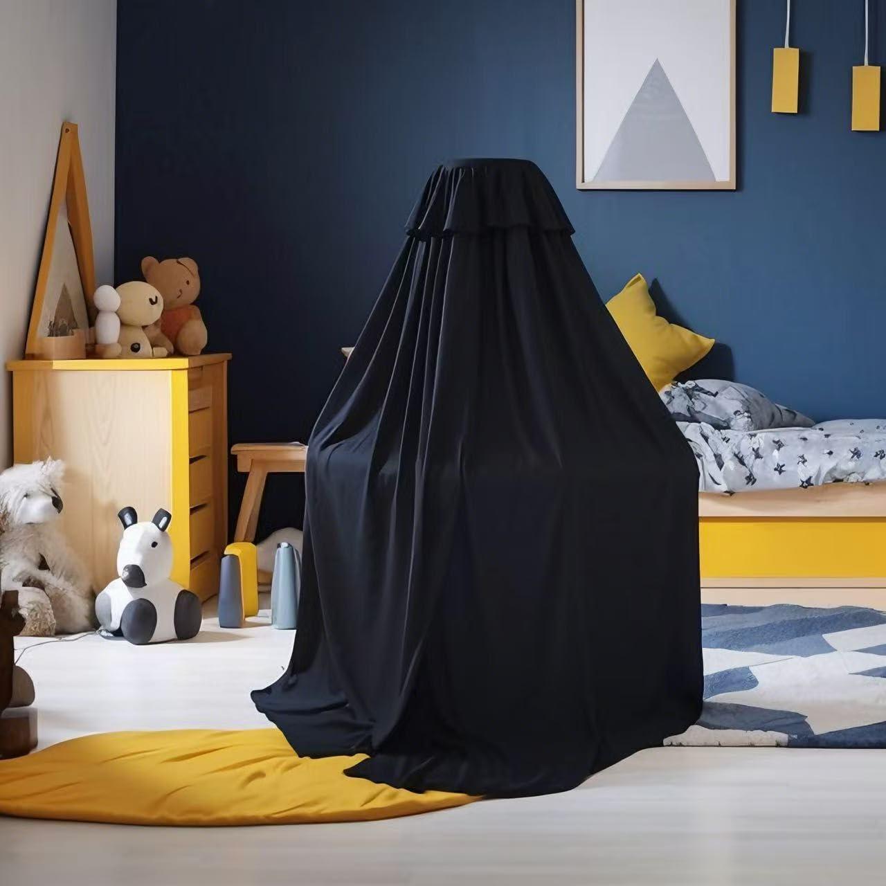 Cubierta de Red para Cuna Negra - Dosel Oscurecedor 200x79 cm