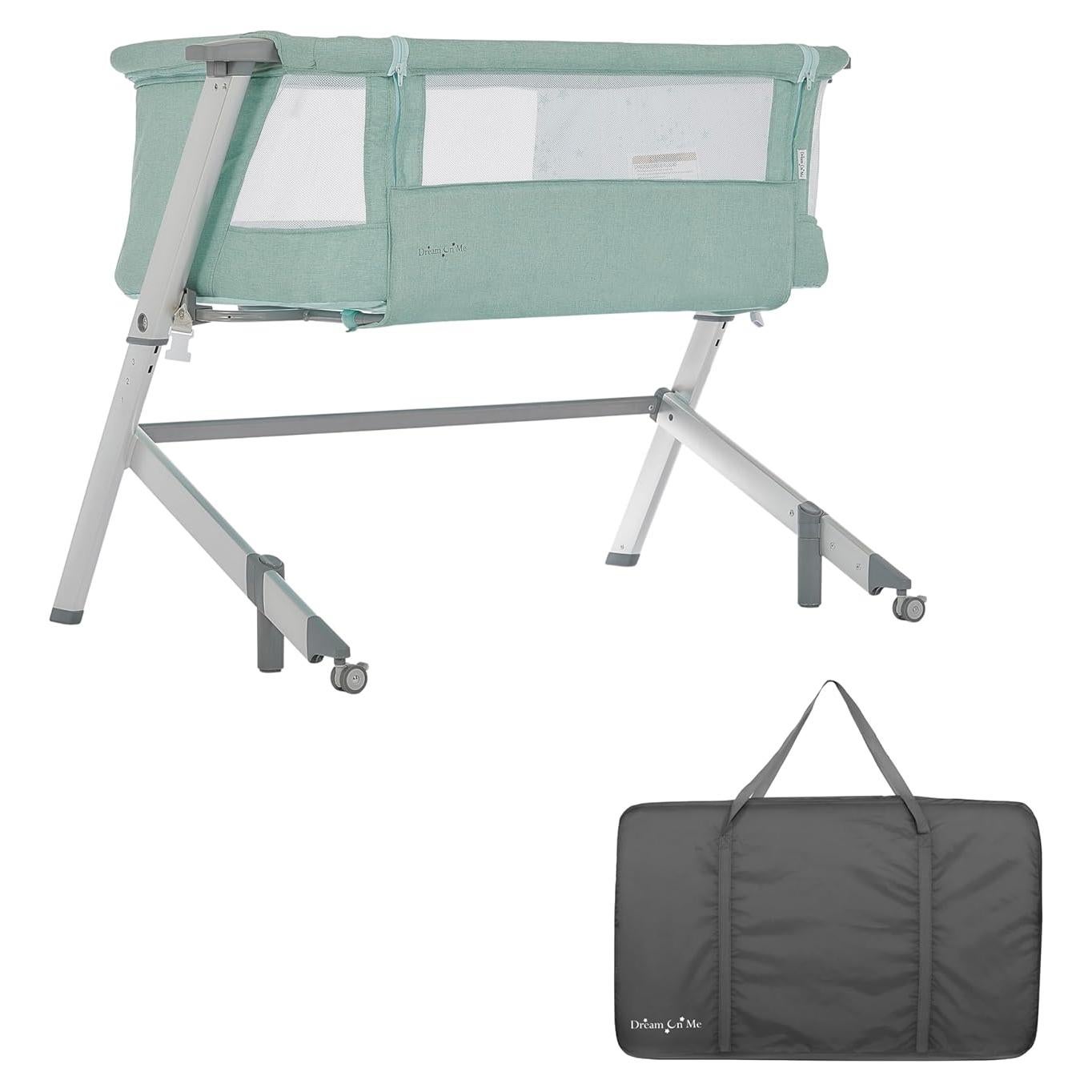 Cuna y Dormilón Dream On Me Skylar Menta, Altura Ajustable
