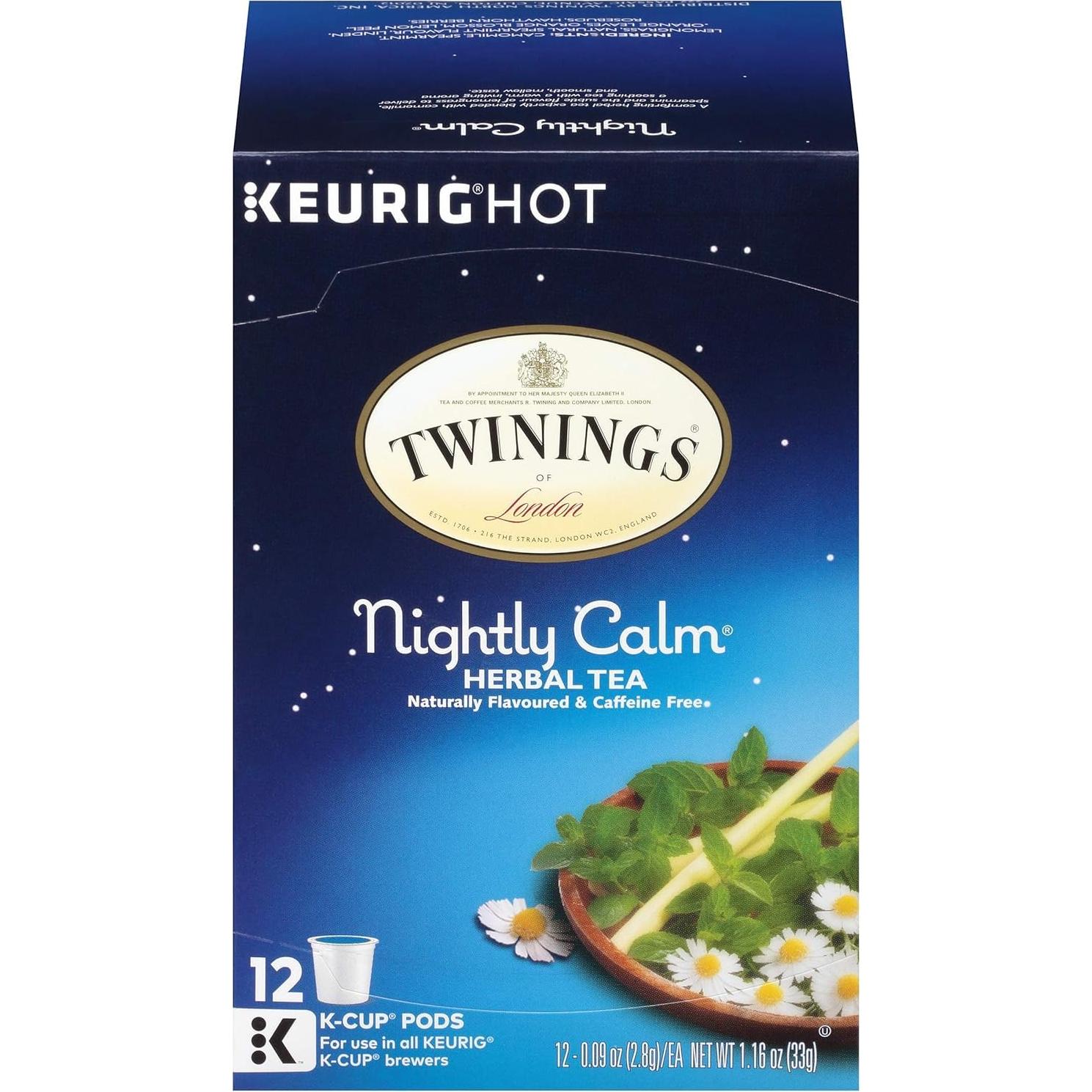 Cápsulas de Té Herbal Twinings Sueño Tranquilo 12 Unidades