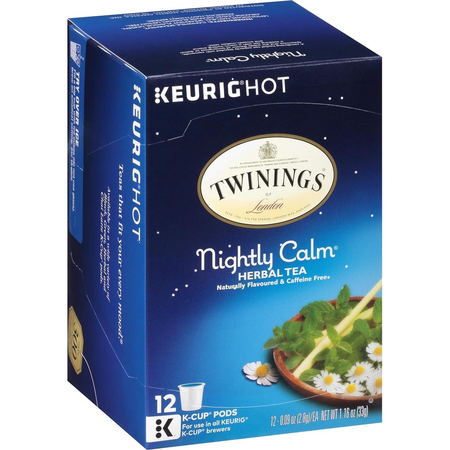 Cápsulas de Té Herbal Twinings Sueño Tranquilo 12 Unidades