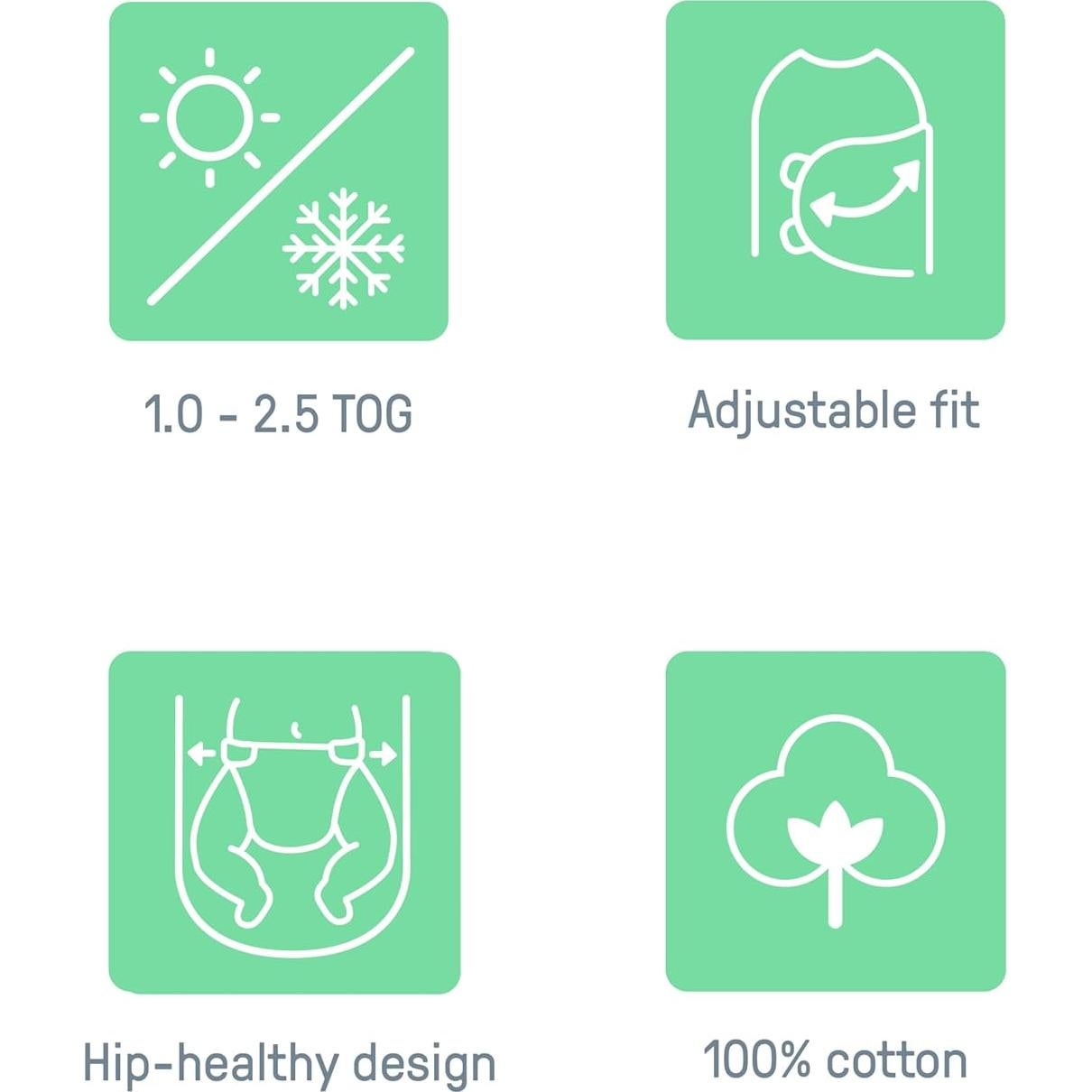 SwaddleMe Ingenuidad Swaddle 100% Algodón 0-3 Meses Polvo de Estrellas