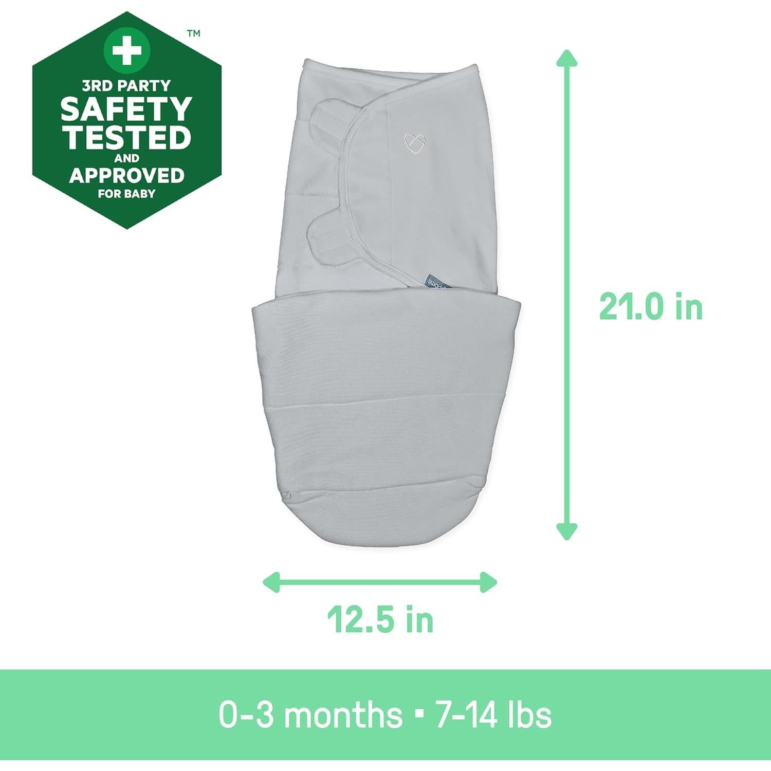 SwaddleMe Ingenuidad Swaddle 100% Algodón 0-3 Meses Polvo de Estrellas