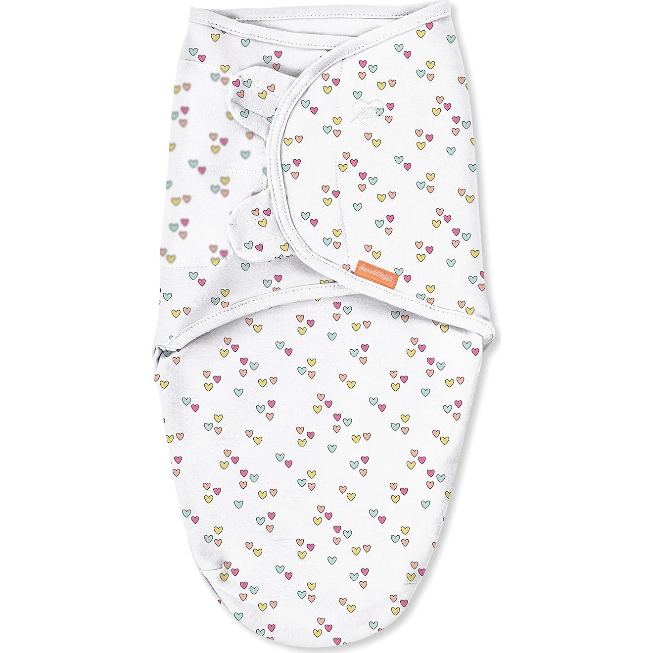 SwaddleMe Original Swaddle 3-Pack Algodón Corazones Bebé 0-3 Meses