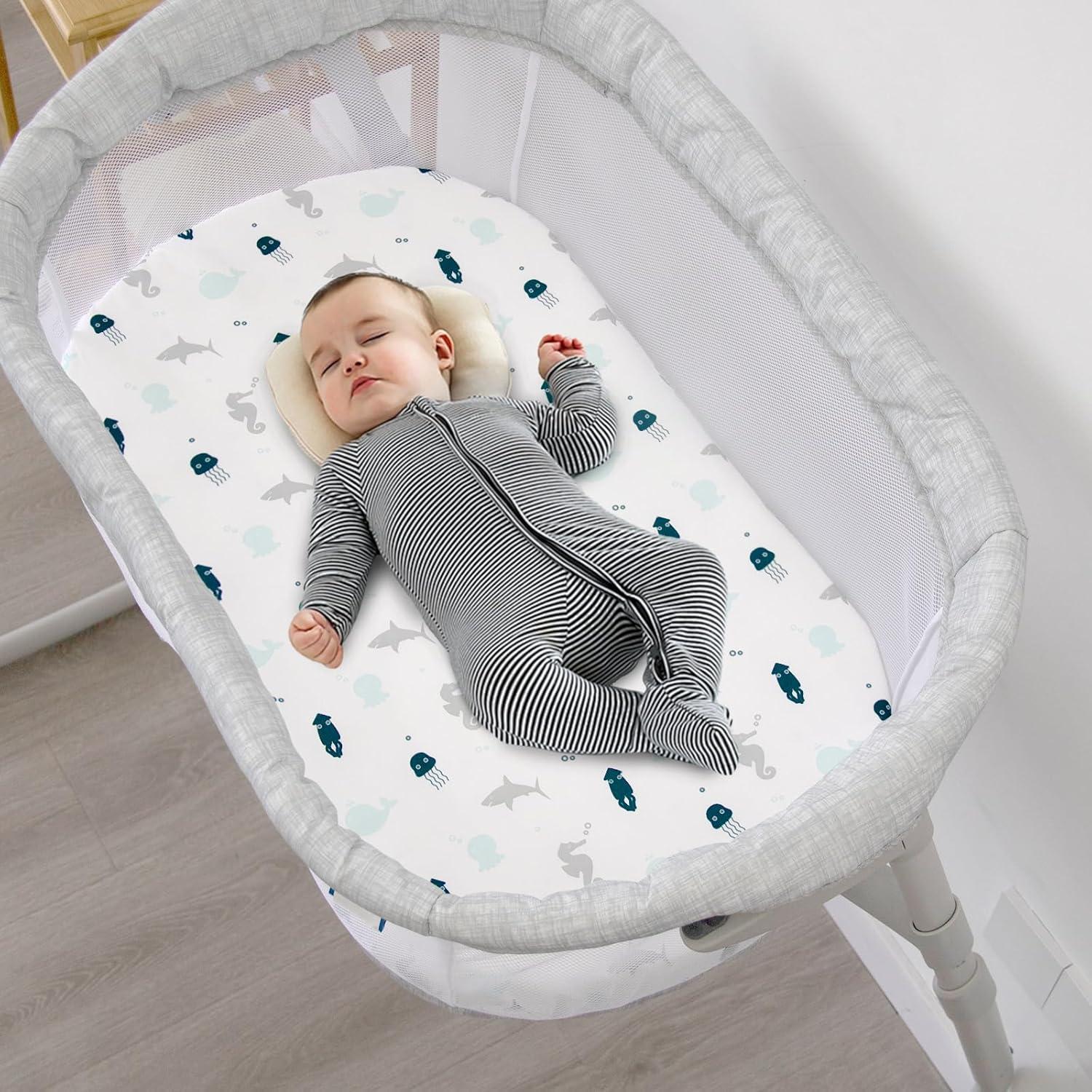 Sábanas Ajustadas para Cuna SPRINGSPIRIT 4 Piezas Dinosaurios