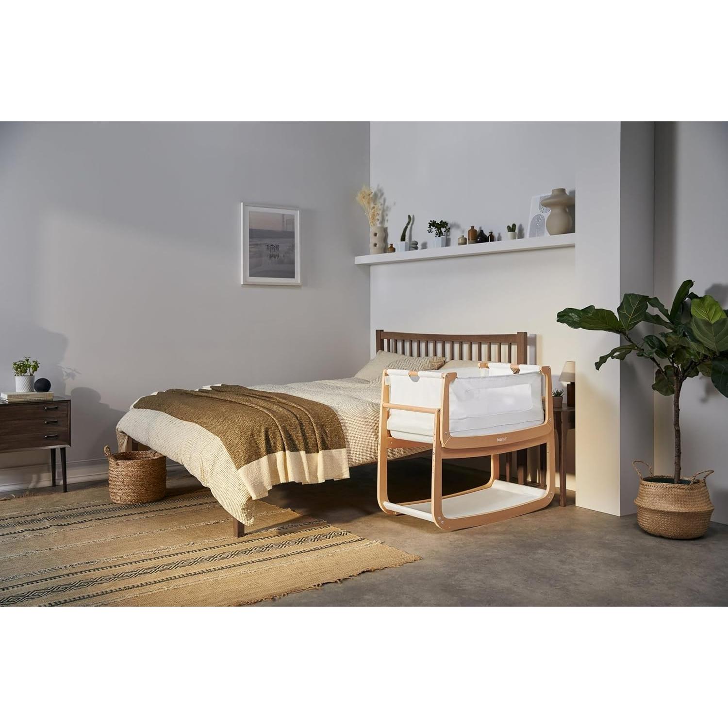 Cuna Mecedora SnuzPod 4 Natural - Cuna Portátil 100x49 cm