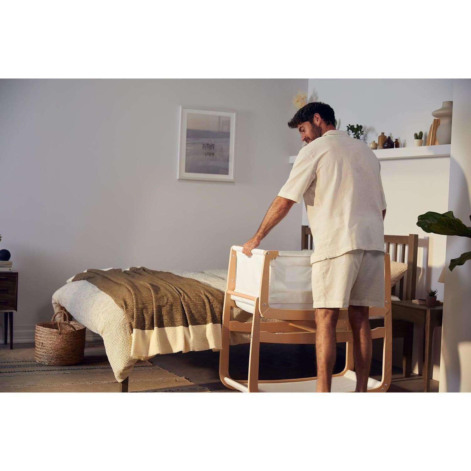 Cuna Mecedora SnuzPod 4 Natural - Cuna Portátil 100x49 cm