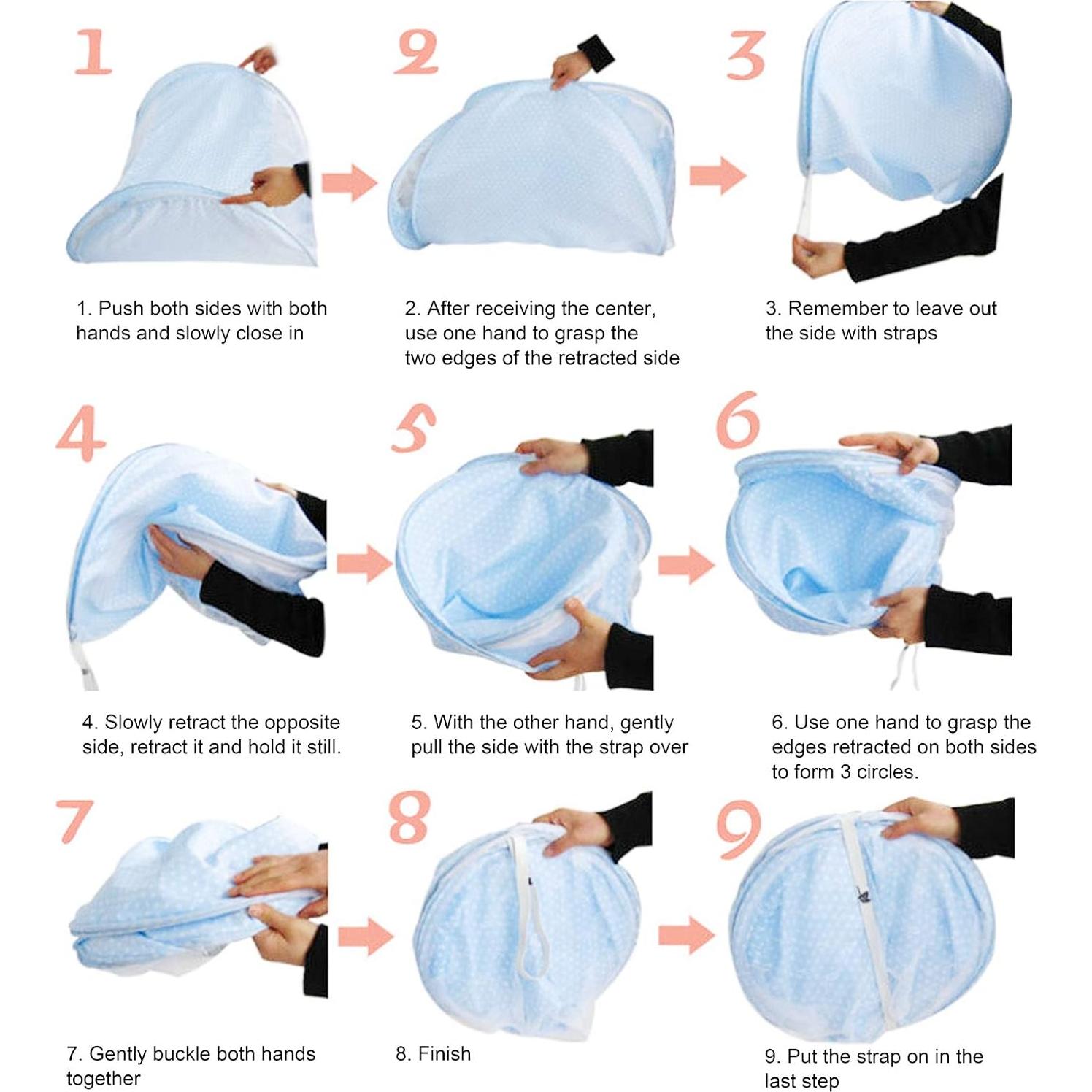 Red de Mosquitos Plegable Mumisuto 105x55cm Azul