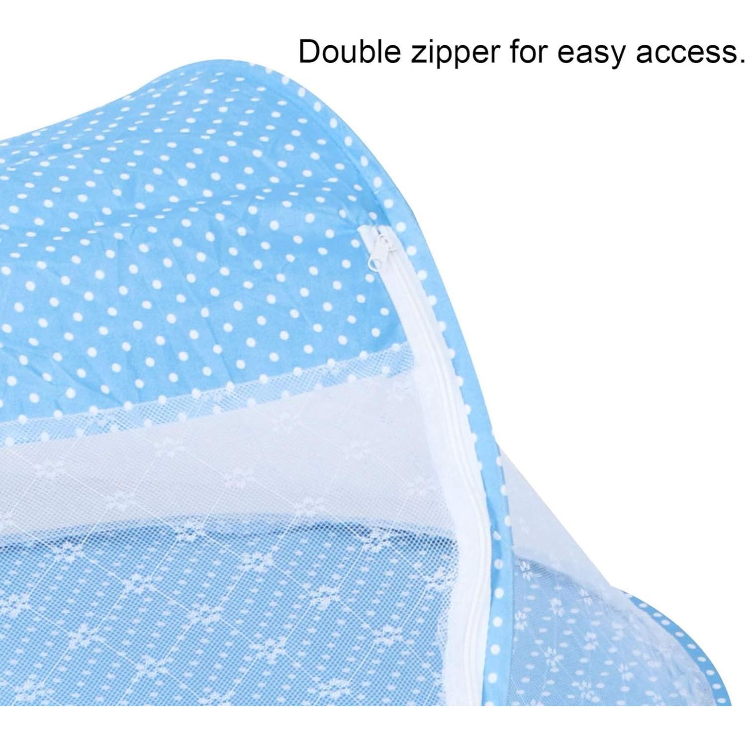 Red de Mosquitos Plegable Mumisuto 105x55cm Azul