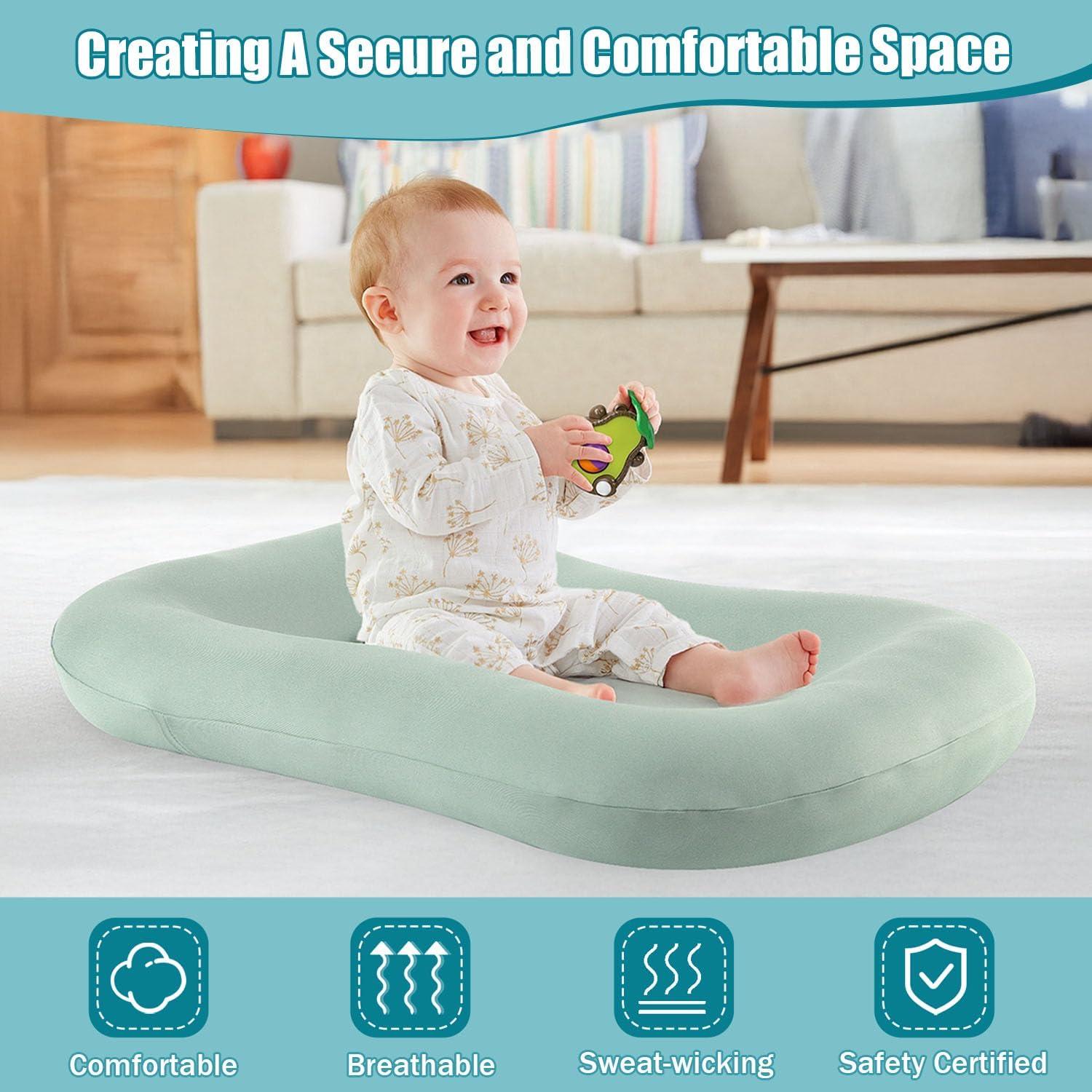 Cojín para Bebés Veayiik Verde - Recién Nacidos, Juego y Actividad