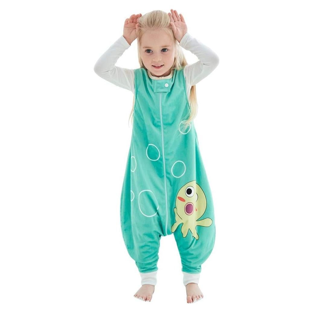 Saco de Dormir MICHLEY para Niños 5-6T Verde Sin Mangas