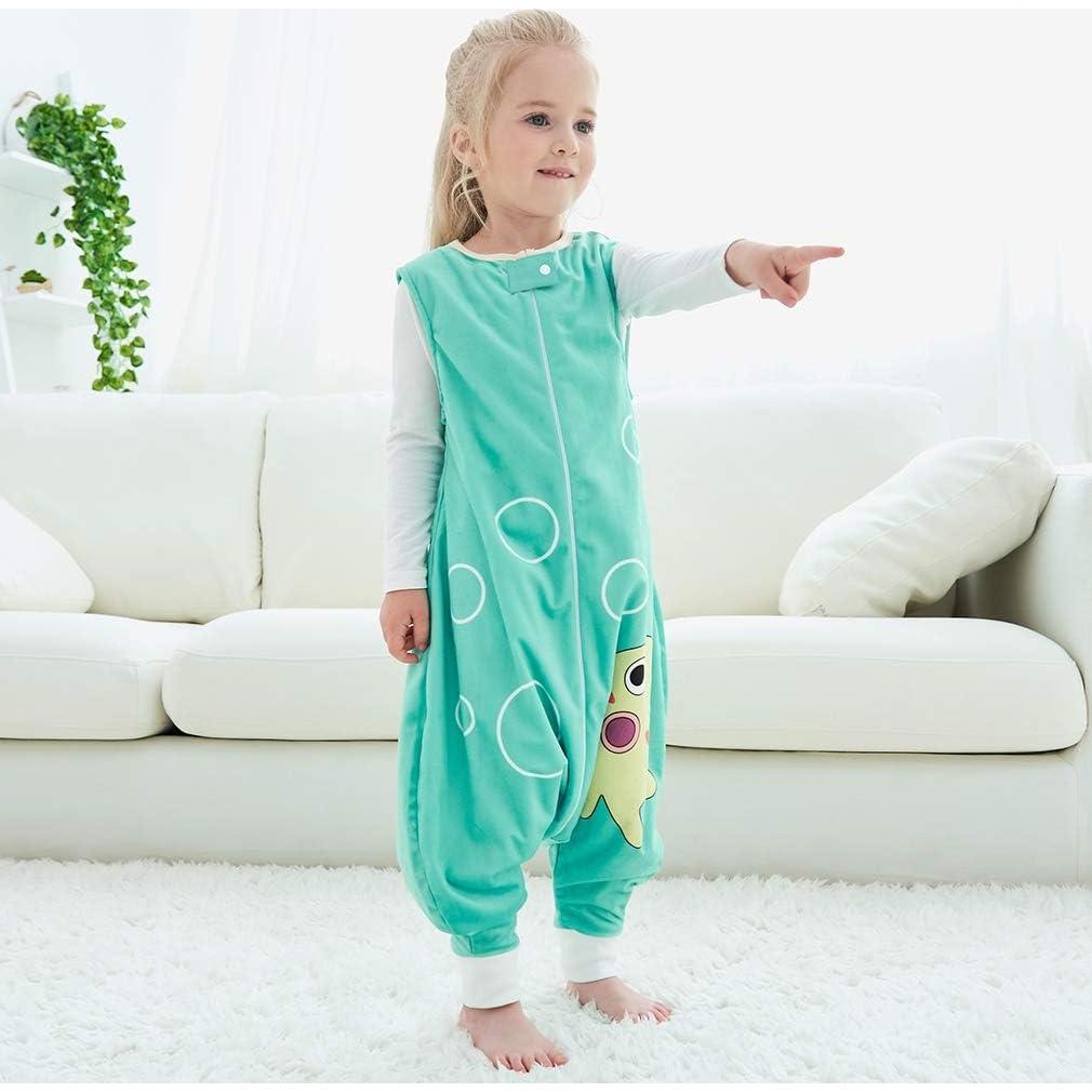 Saco de Dormir MICHLEY para Niños 5-6T Verde Sin Mangas