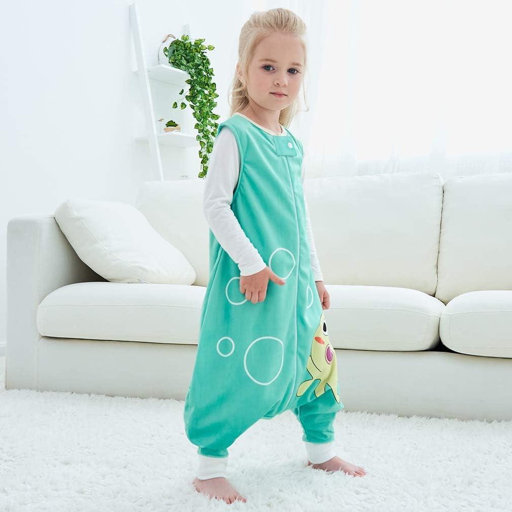 Saco de Dormir MICHLEY para Niños 5-6T Verde Sin Mangas