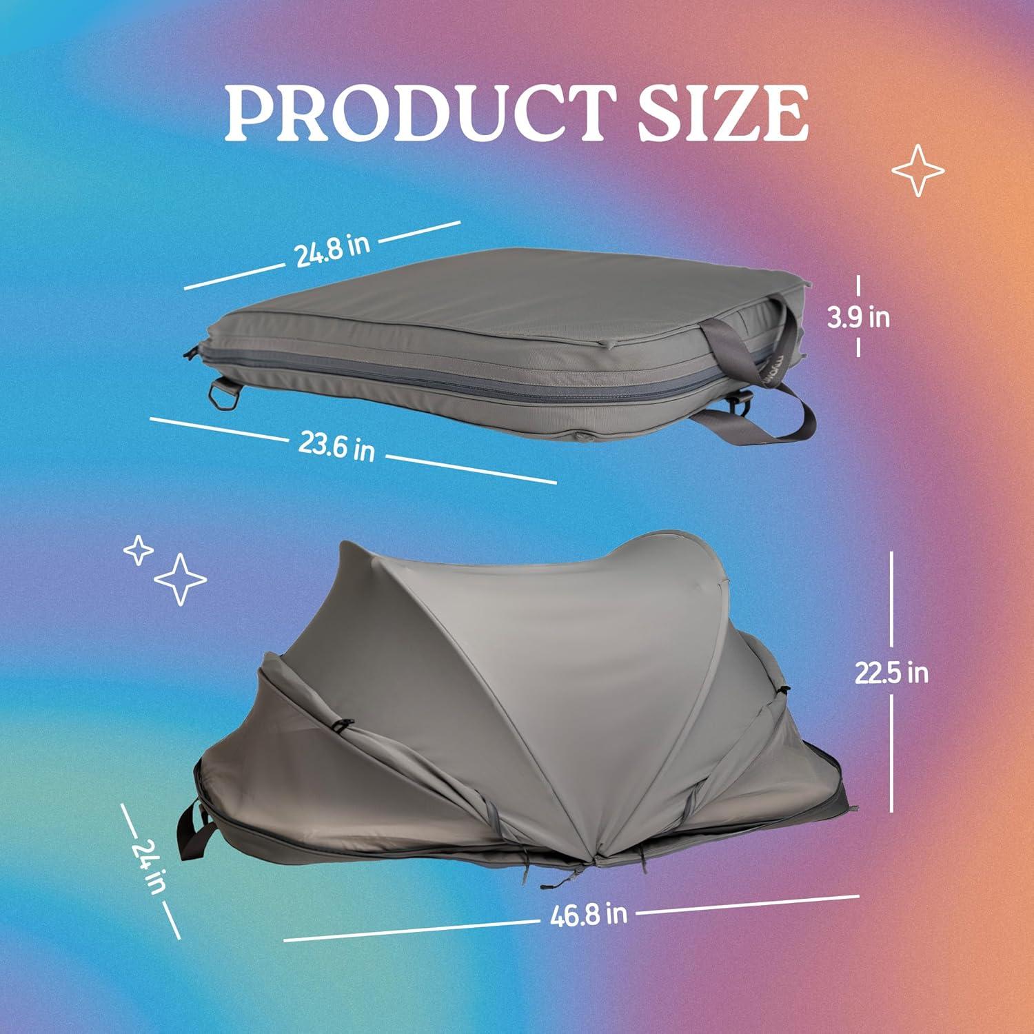 Cuna de viaje portátil Kalencom Myown-Space con colchón 3.81 cm