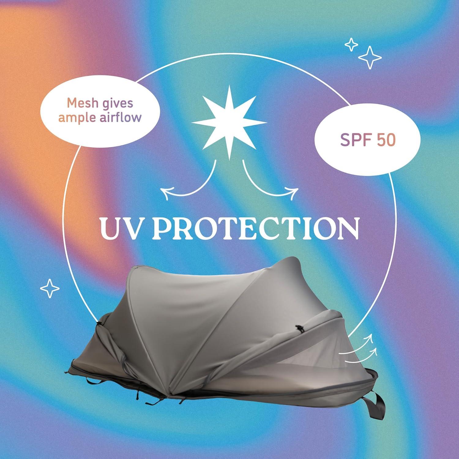 Cuna de viaje portátil Kalencom Myown-Space con colchón 3.81 cm