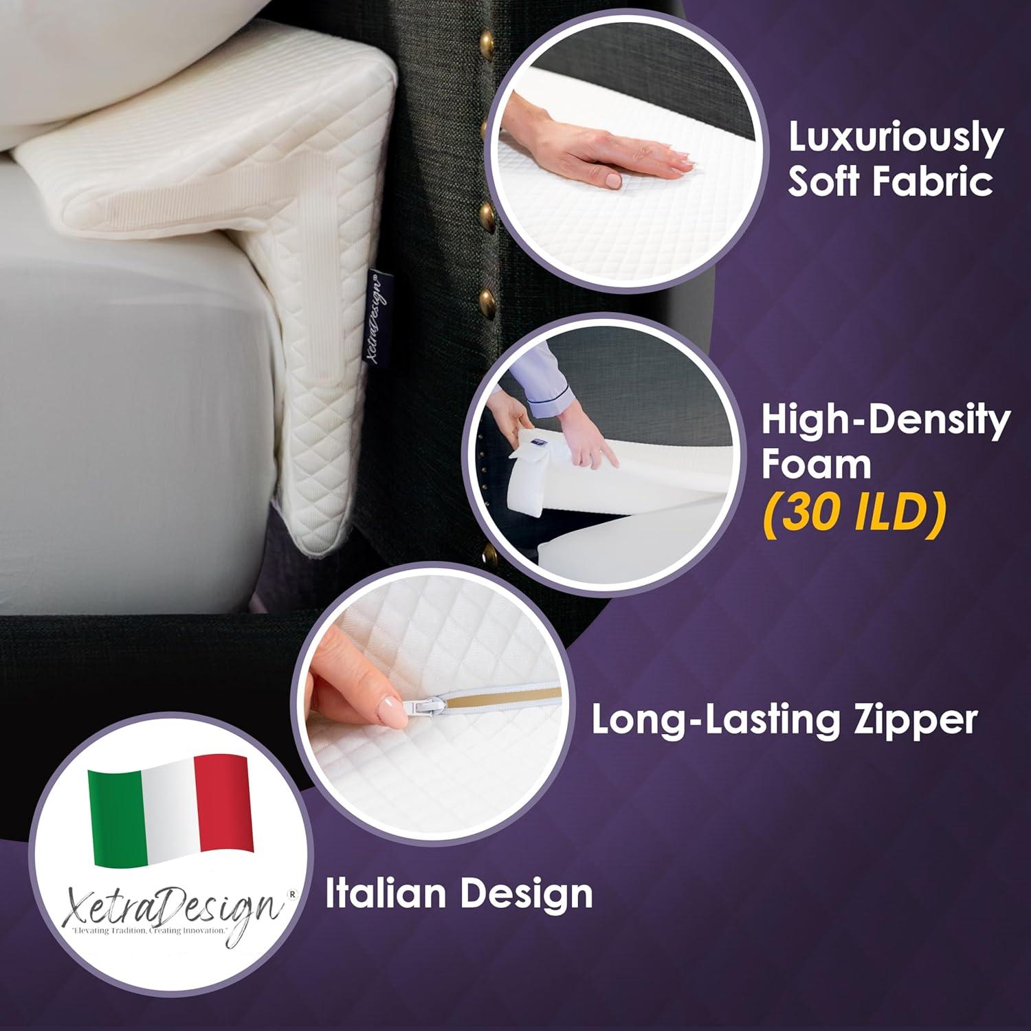 Cojín en Cuña XetraDesign Reina 60 cm Blanco 4 en 1