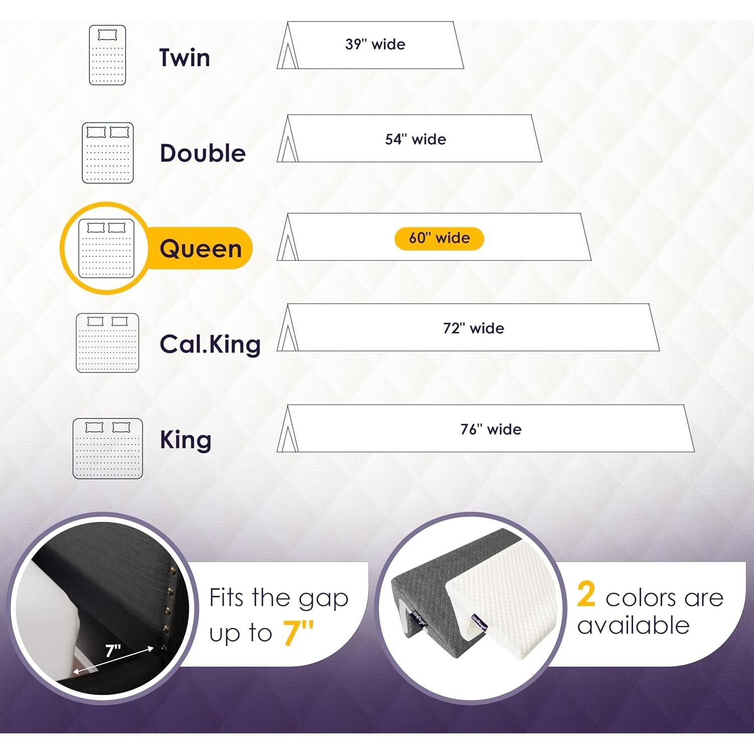 Cojín en Cuña XetraDesign Reina 60 cm Blanco 4 en 1