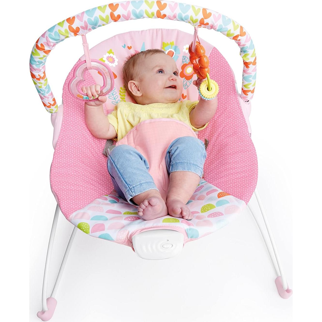 Asiento de rebote para bebés Bright Starts Unicornio Rosa 0-9 kg