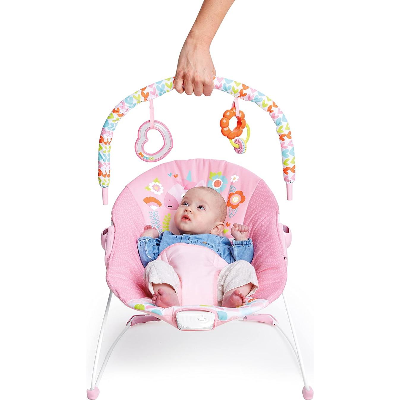 Asiento de rebote para bebés Bright Starts Unicornio Rosa 0-9 kg