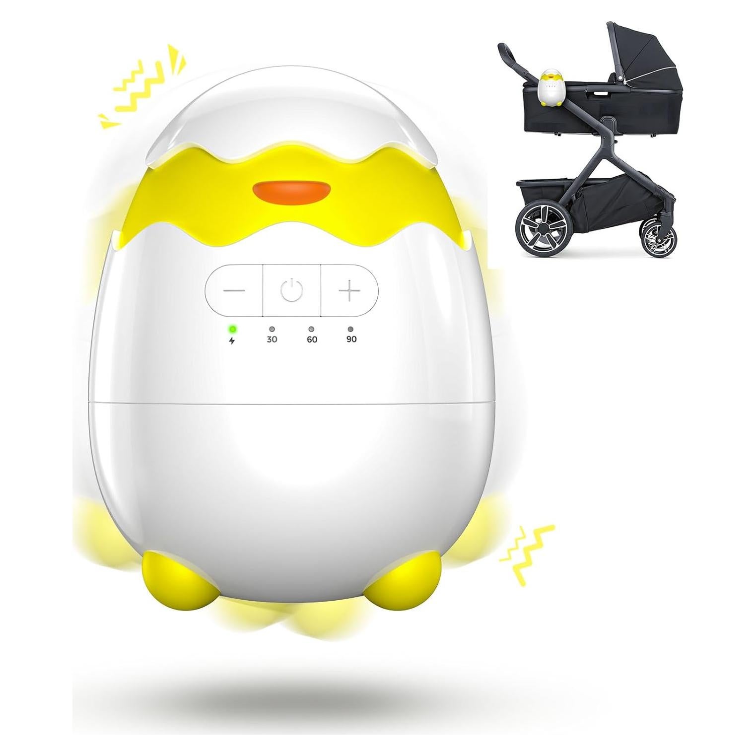 Mecedor Recargable para Bebés - 5 Velocidades y Temporizador