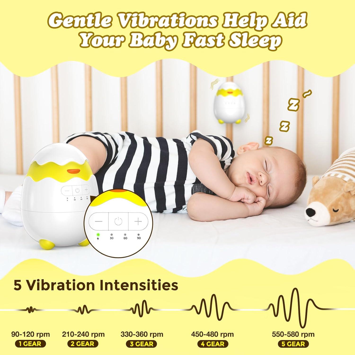 Mecedor Recargable para Bebés - 5 Velocidades y Temporizador