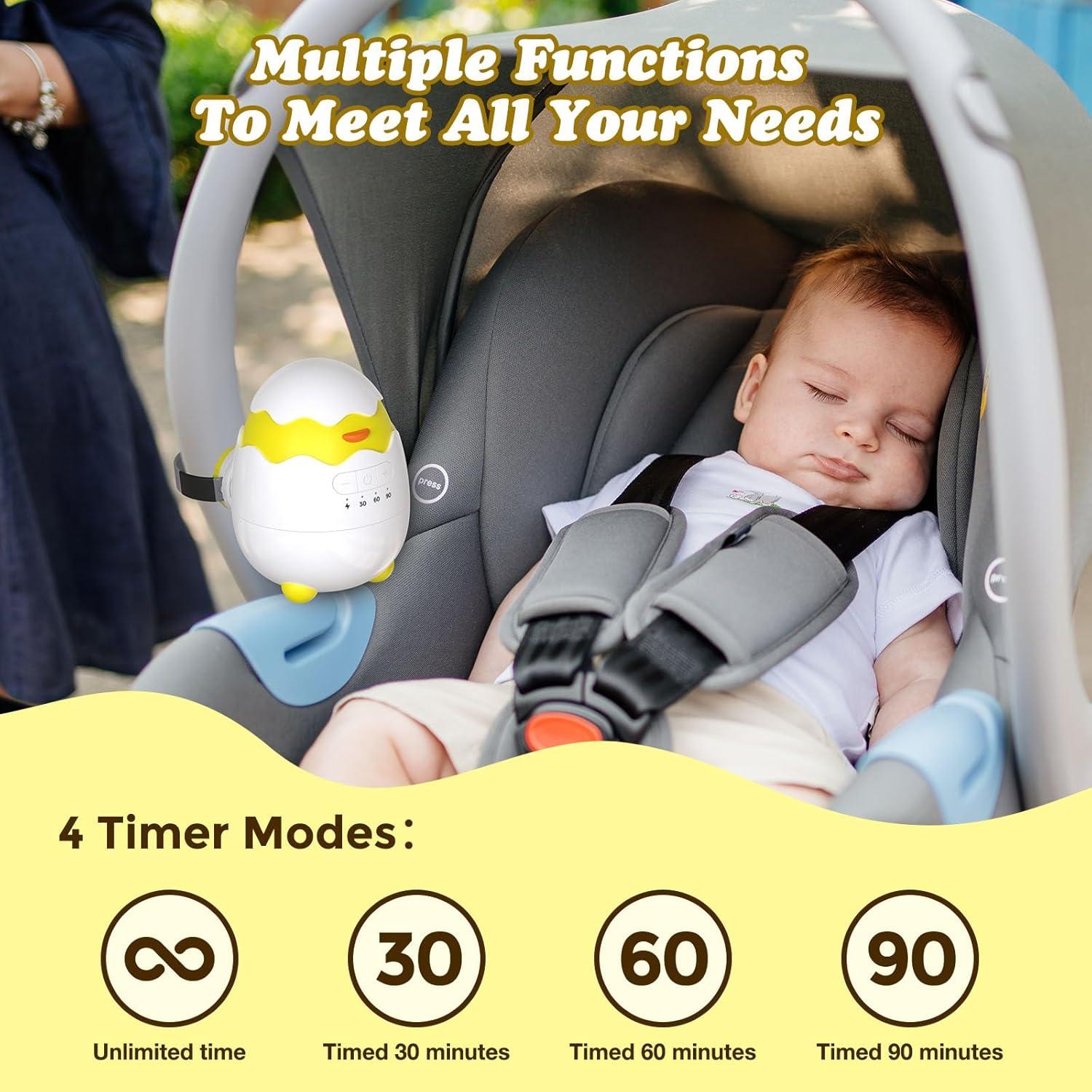 Mecedor Recargable para Bebés - 5 Velocidades y Temporizador