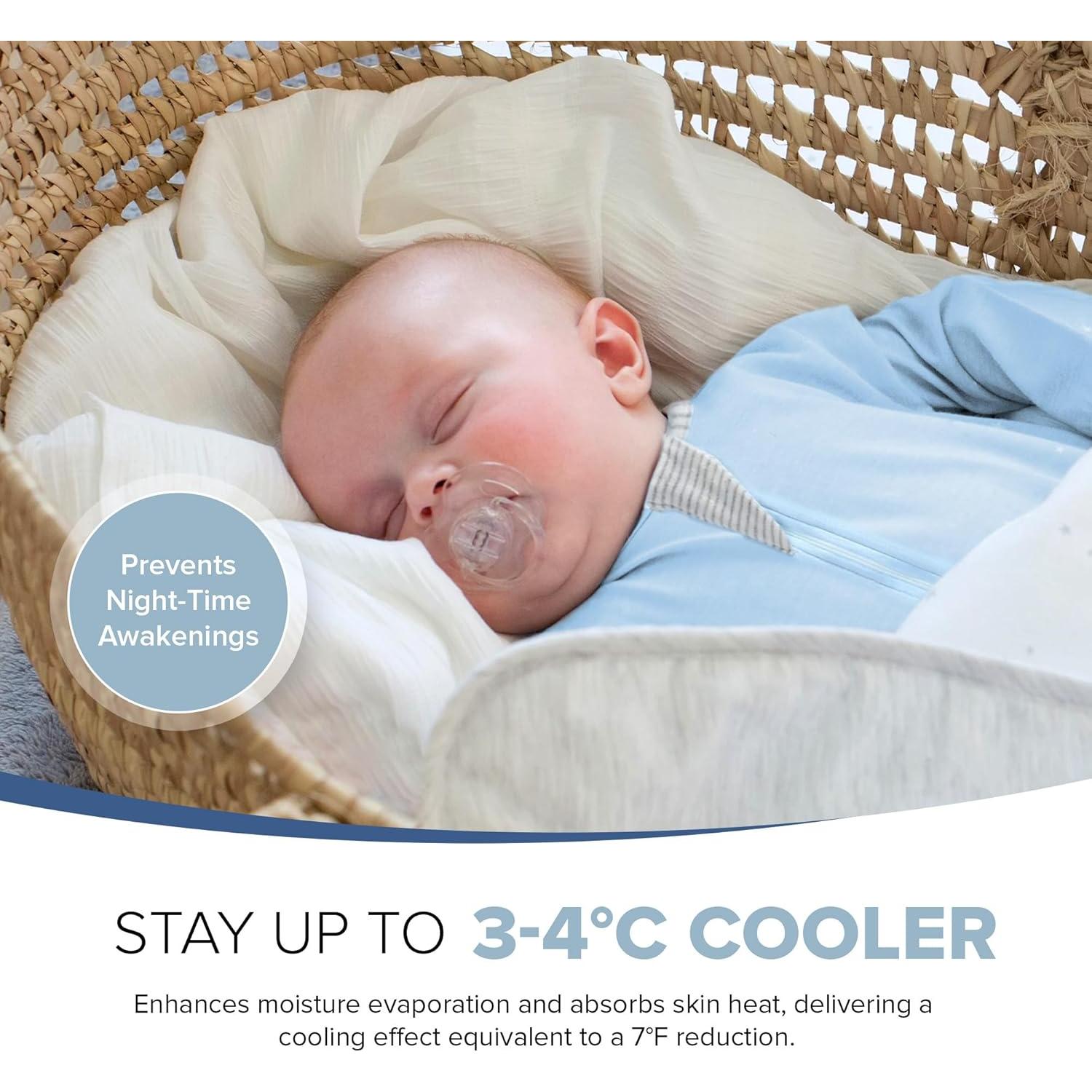 Saco de Sueño para Bebés Momobloom 0-3 meses Crema Miel