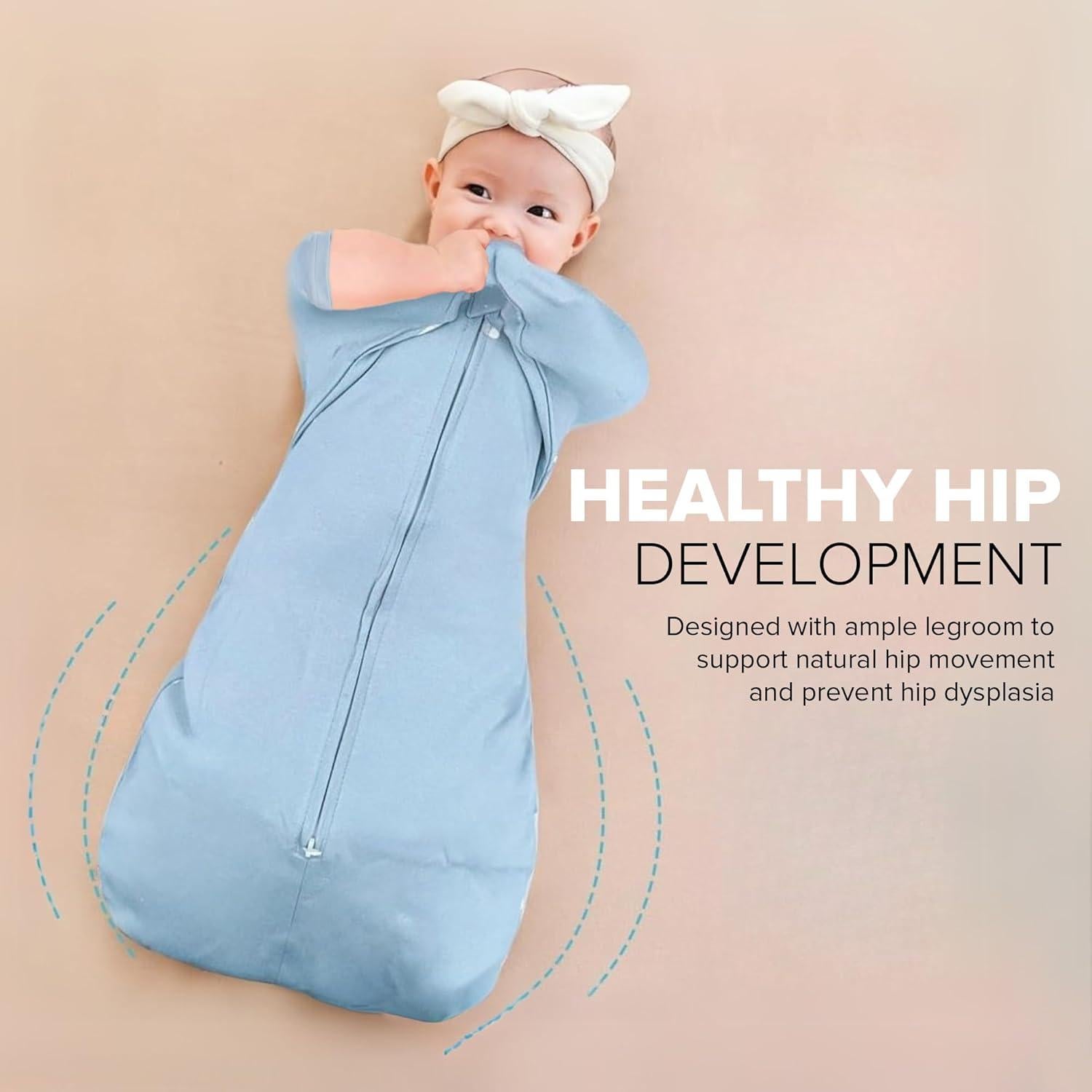 Saco de Sueño para Bebés Momobloom 0-3 meses Crema Miel