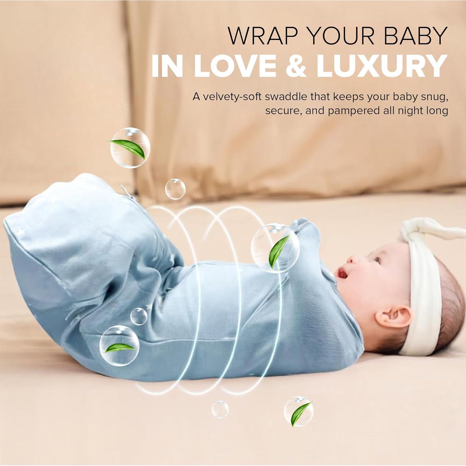 Saco de Sueño para Bebés Momobloom 0-3 meses Crema Miel