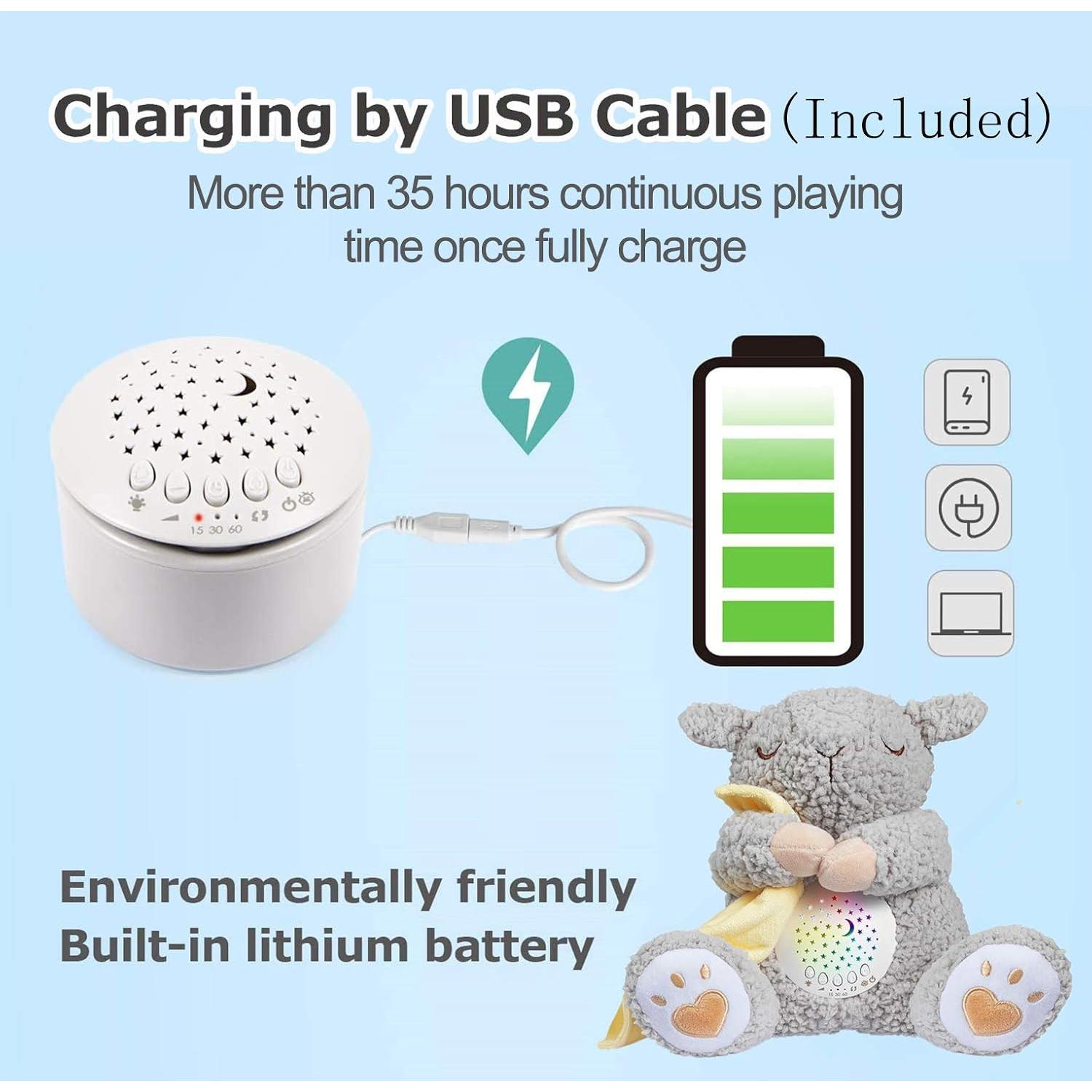 BEREST Oso Soporte de Sueño Recargable para Bebés con Sensor