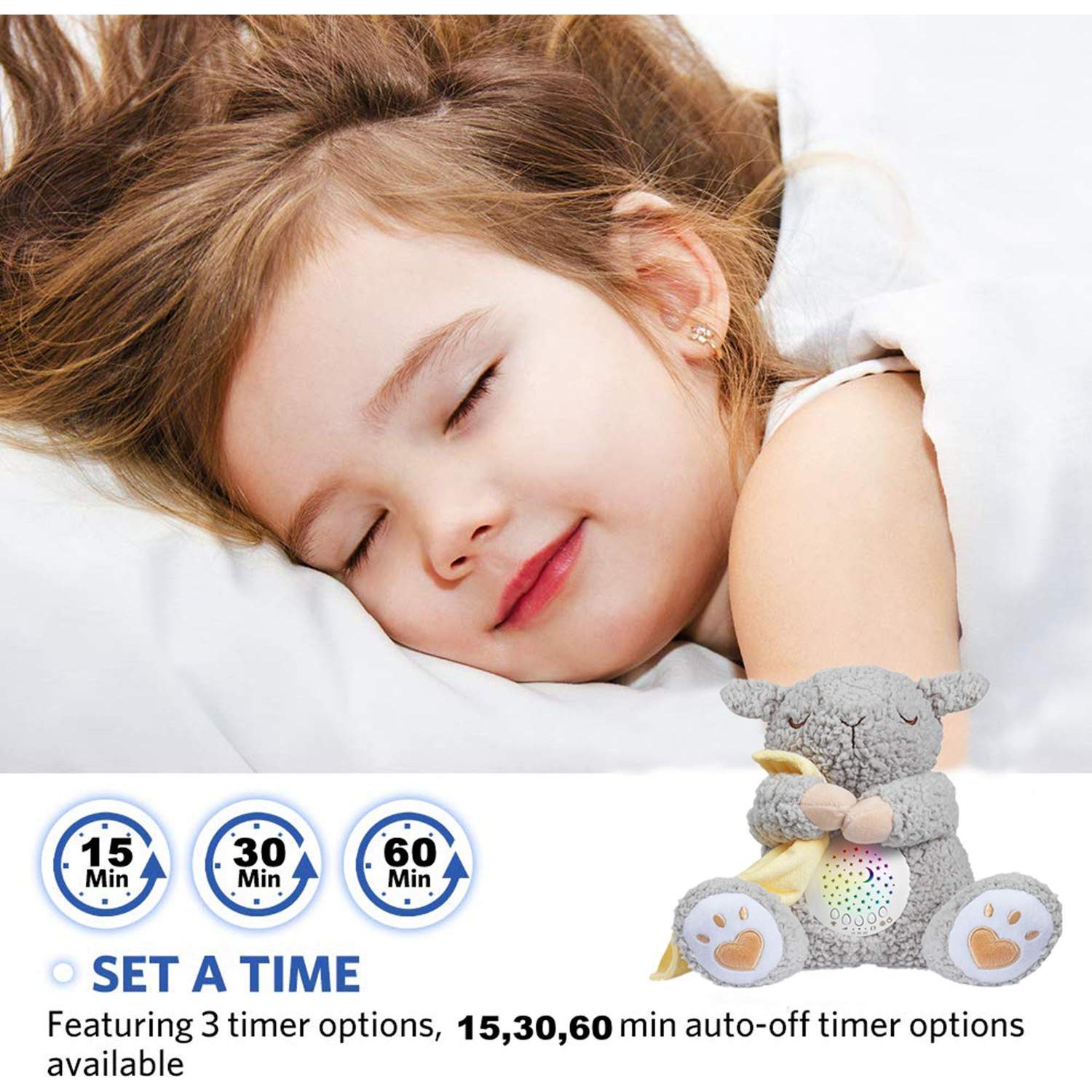 BEREST Oso Soporte de Sueño Recargable para Bebés con Sensor