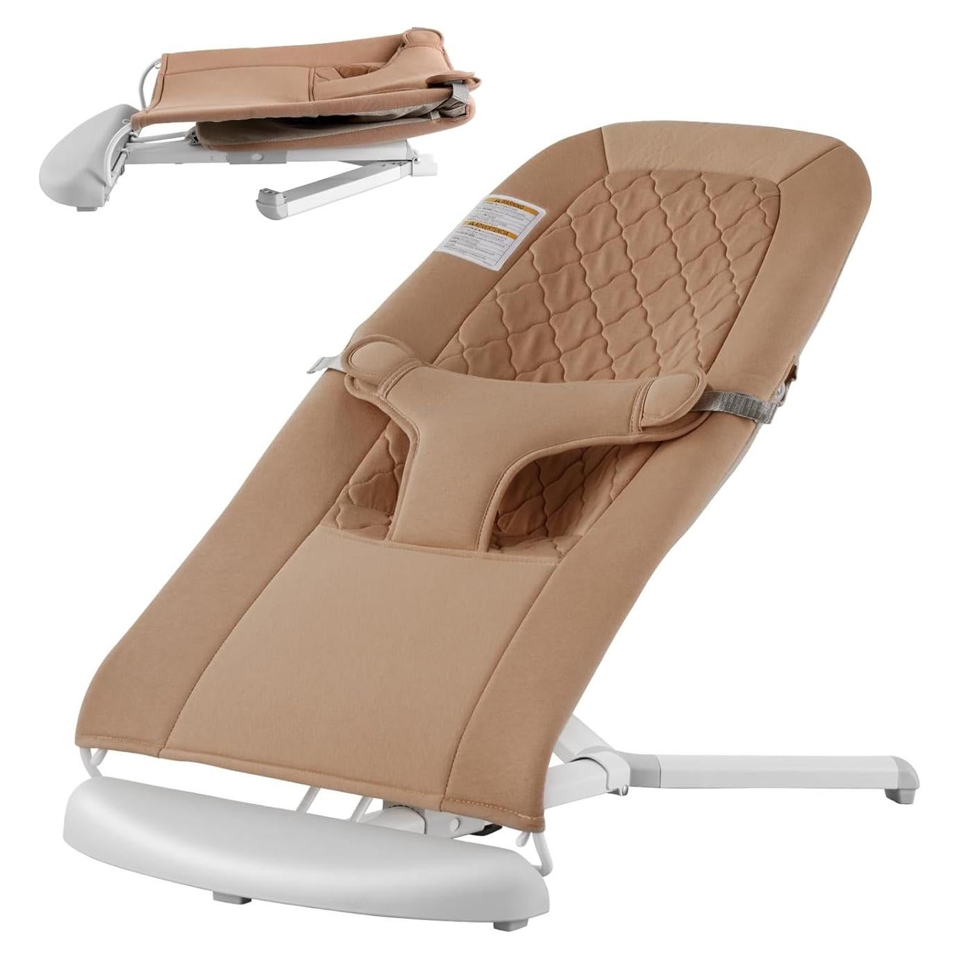 Columpio Plegable para Bebés VEVOR con Arnés 3 Puntos Camel