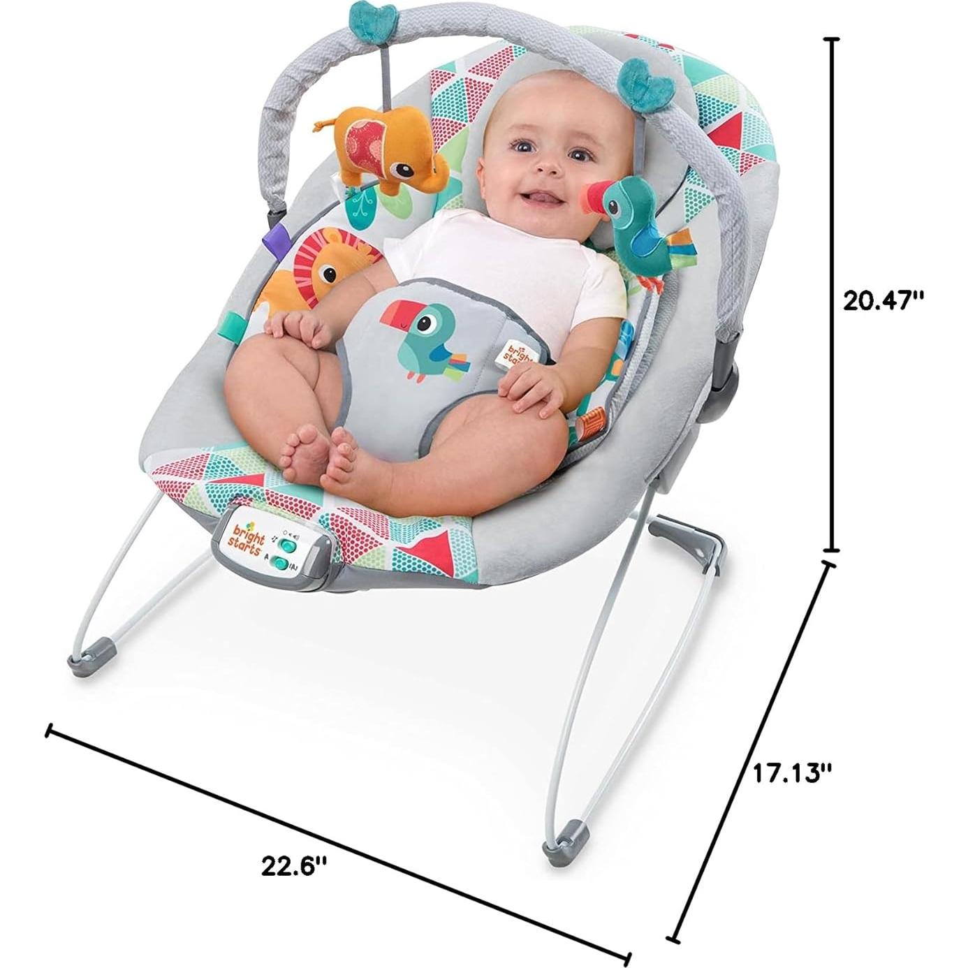Asiento de Bebé Vibraciones Calmantes Bright Starts Toucan Tango