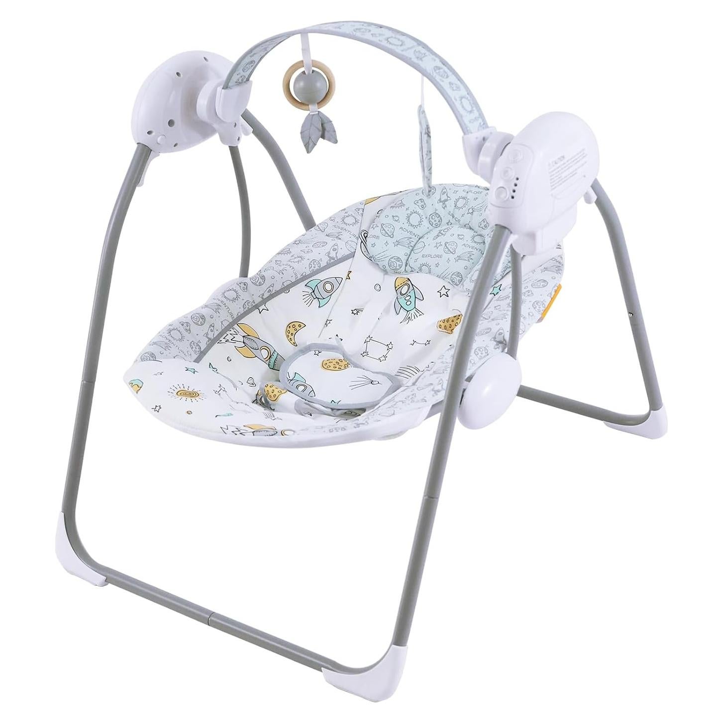 Columpio para Bebé Otrolepota Plegable con Música 0-9 Meses