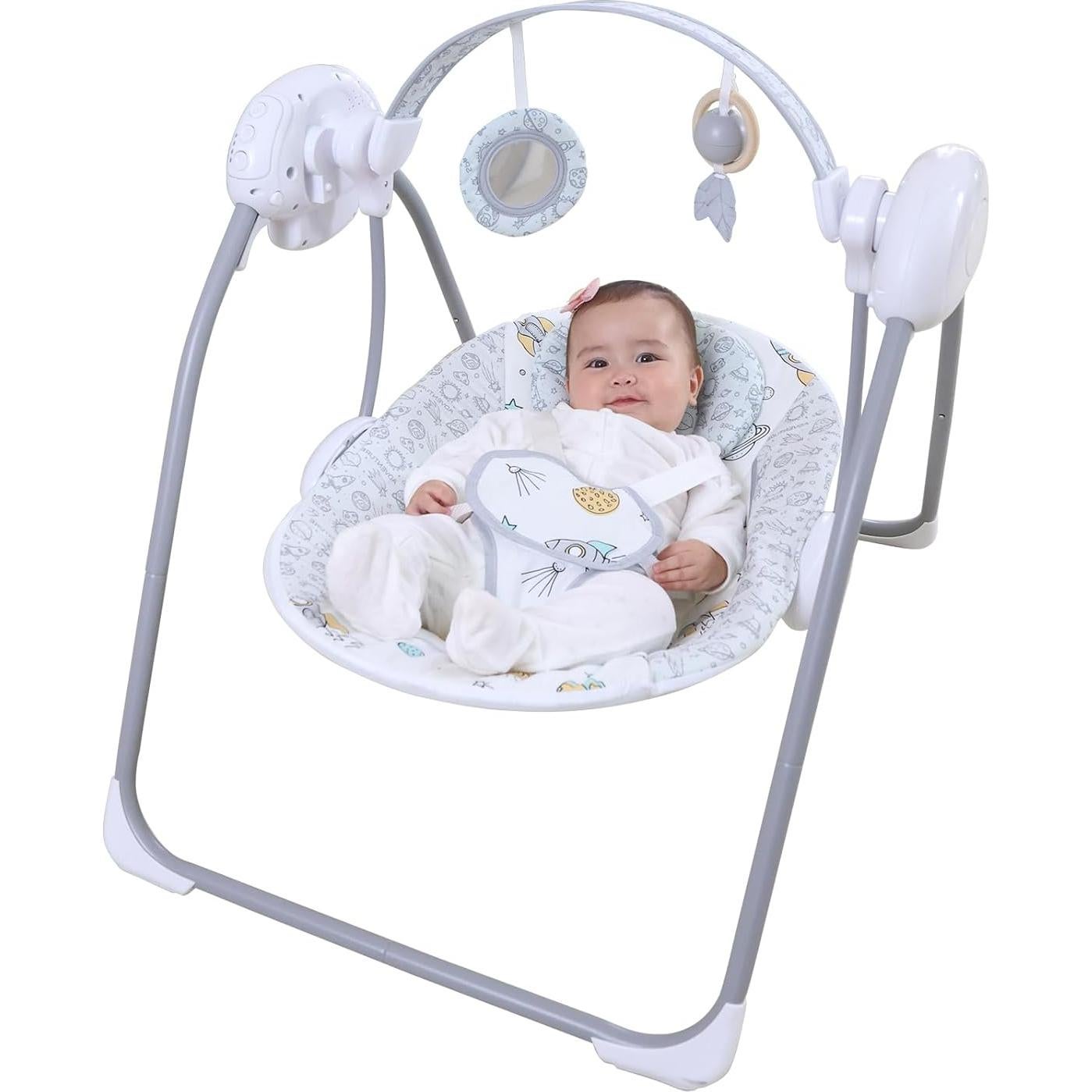 Columpio para Bebé Otrolepota Plegable con Música 0-9 Meses