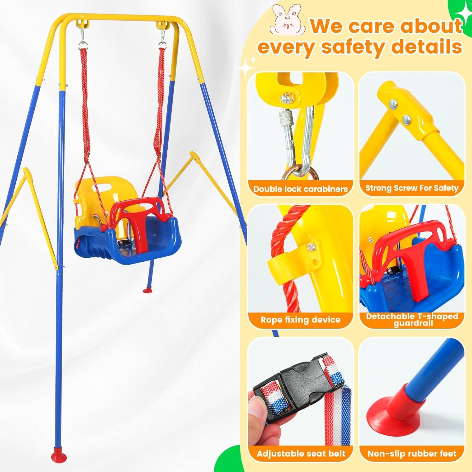 Columpio 3 en 1 Rormcheny para Bebés y Niños Pequeños