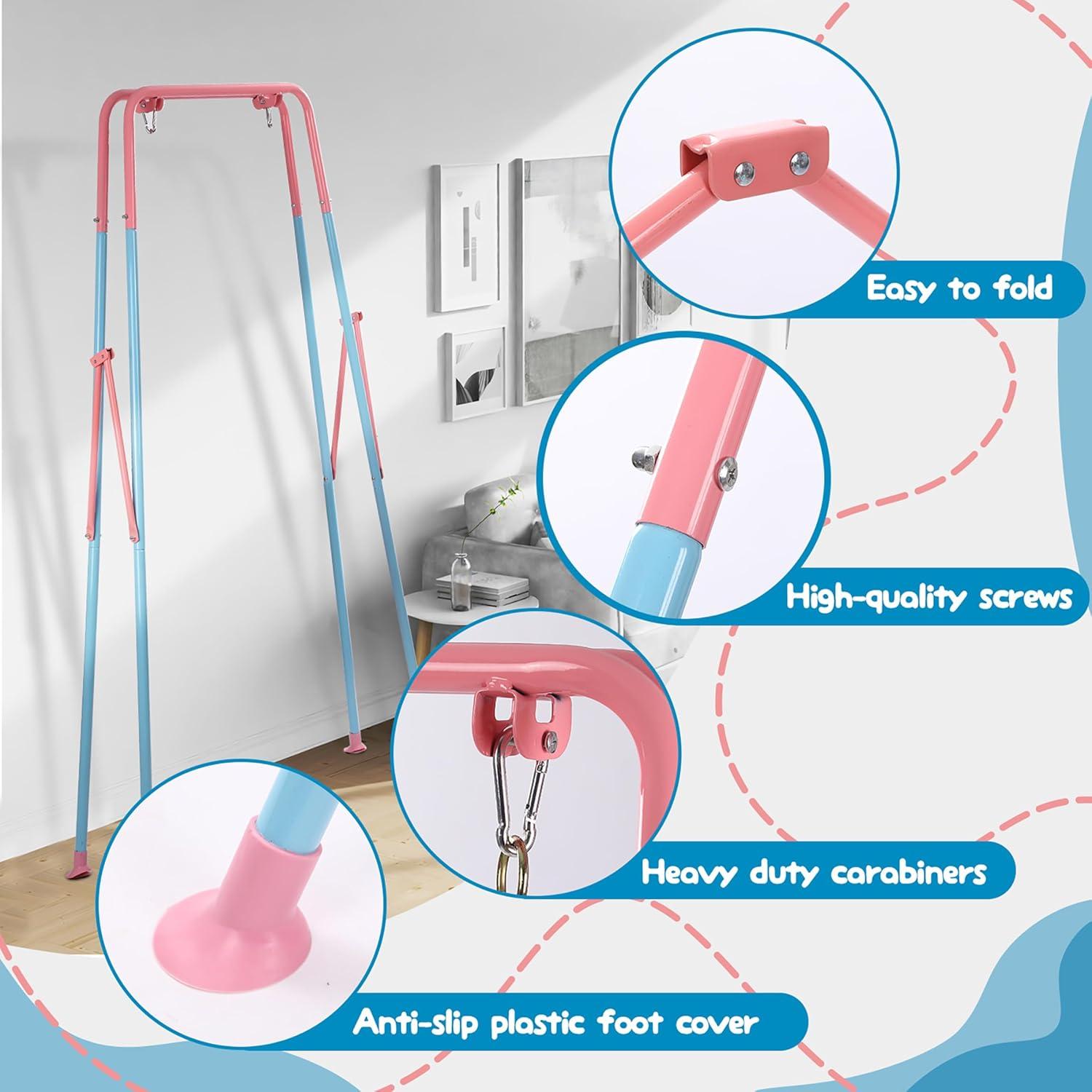 Columpio y Saltador 2 en 1 TOREVSIOR para Bebés Rosa