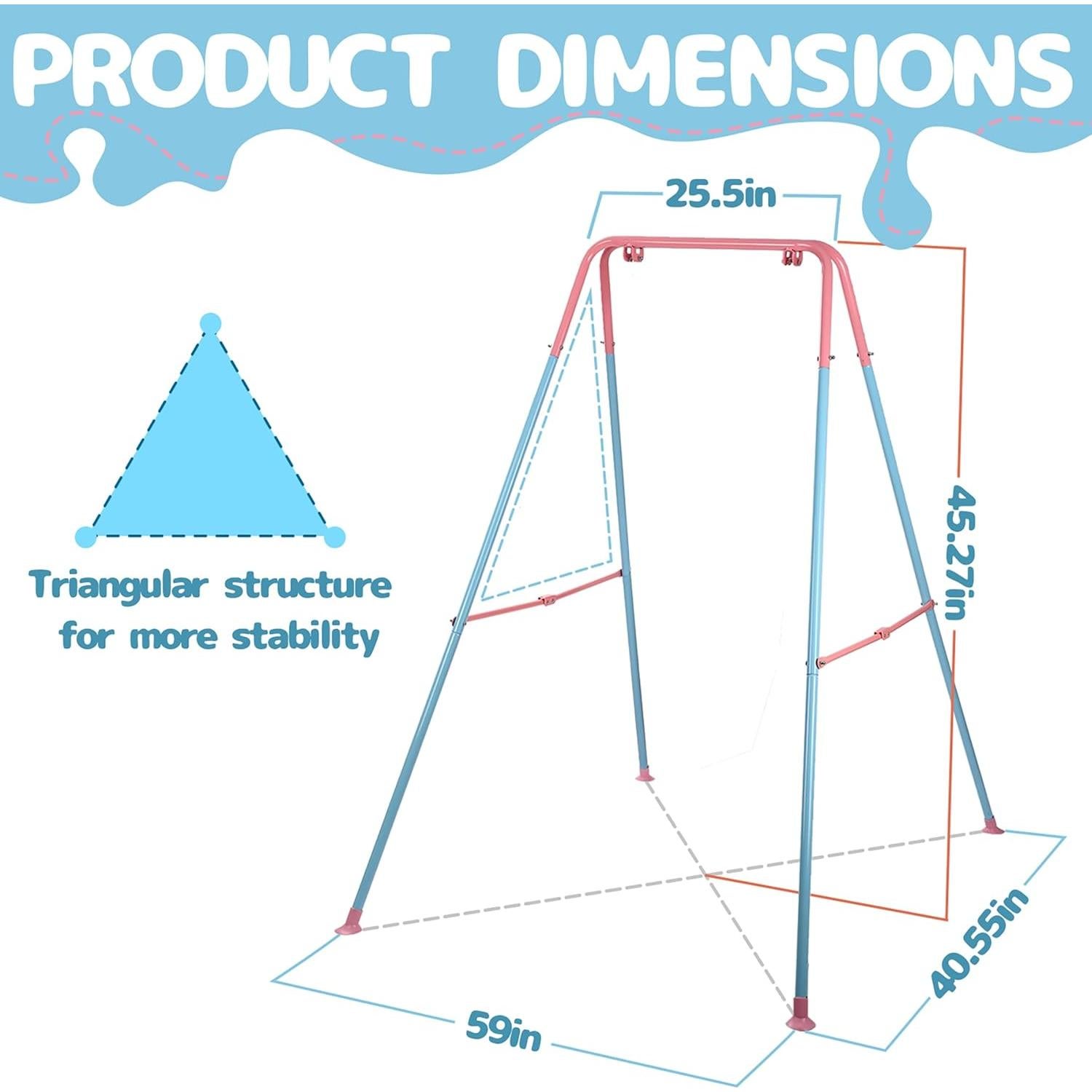 Columpio y Saltador 2 en 1 TOREVSIOR para Bebés Rosa